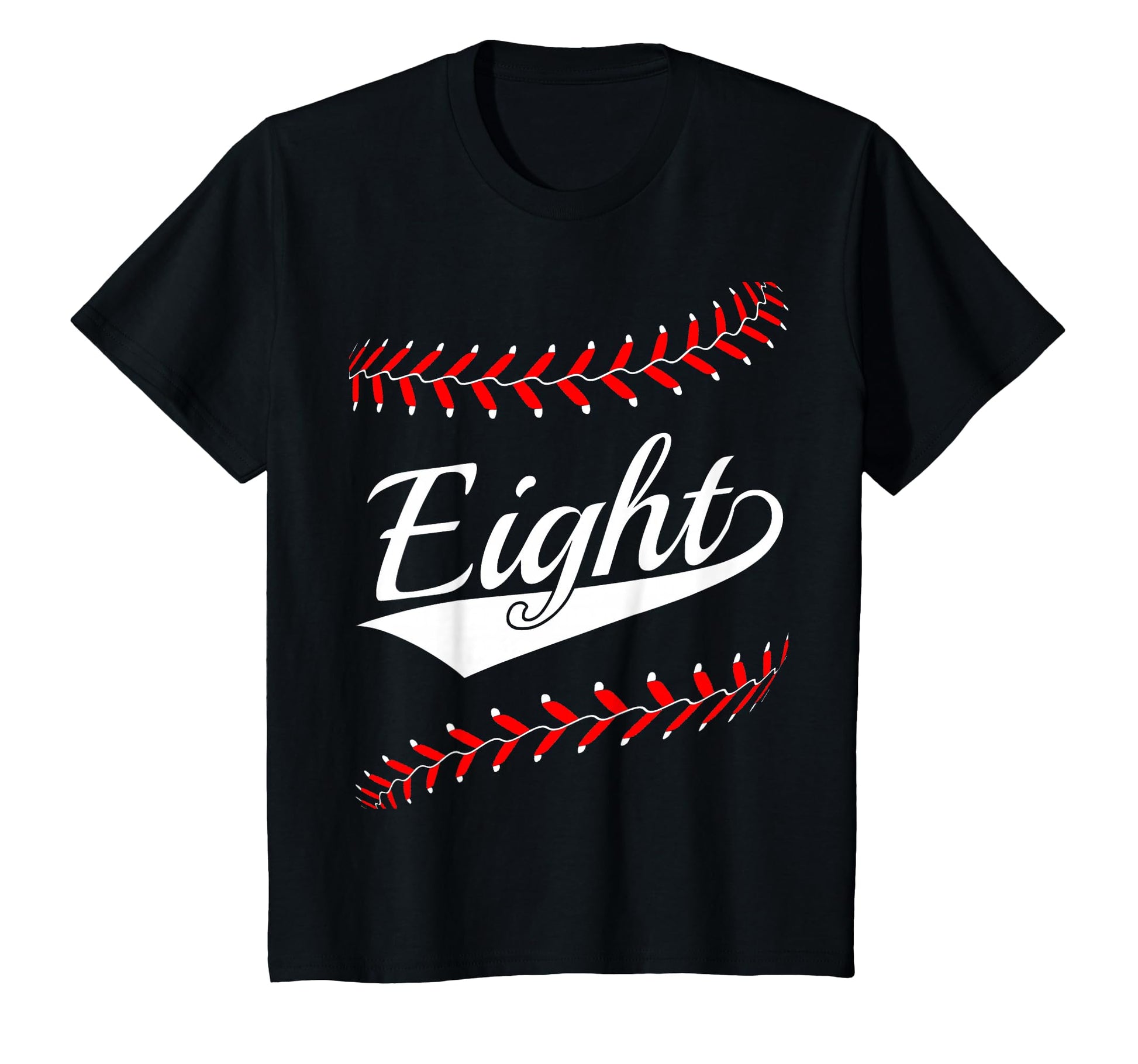 8 Year Old 8Th Baseball Softball T-Shirt - Minimalist Print for Adults - T-Shirt, Sweatshirt, Hoodie
