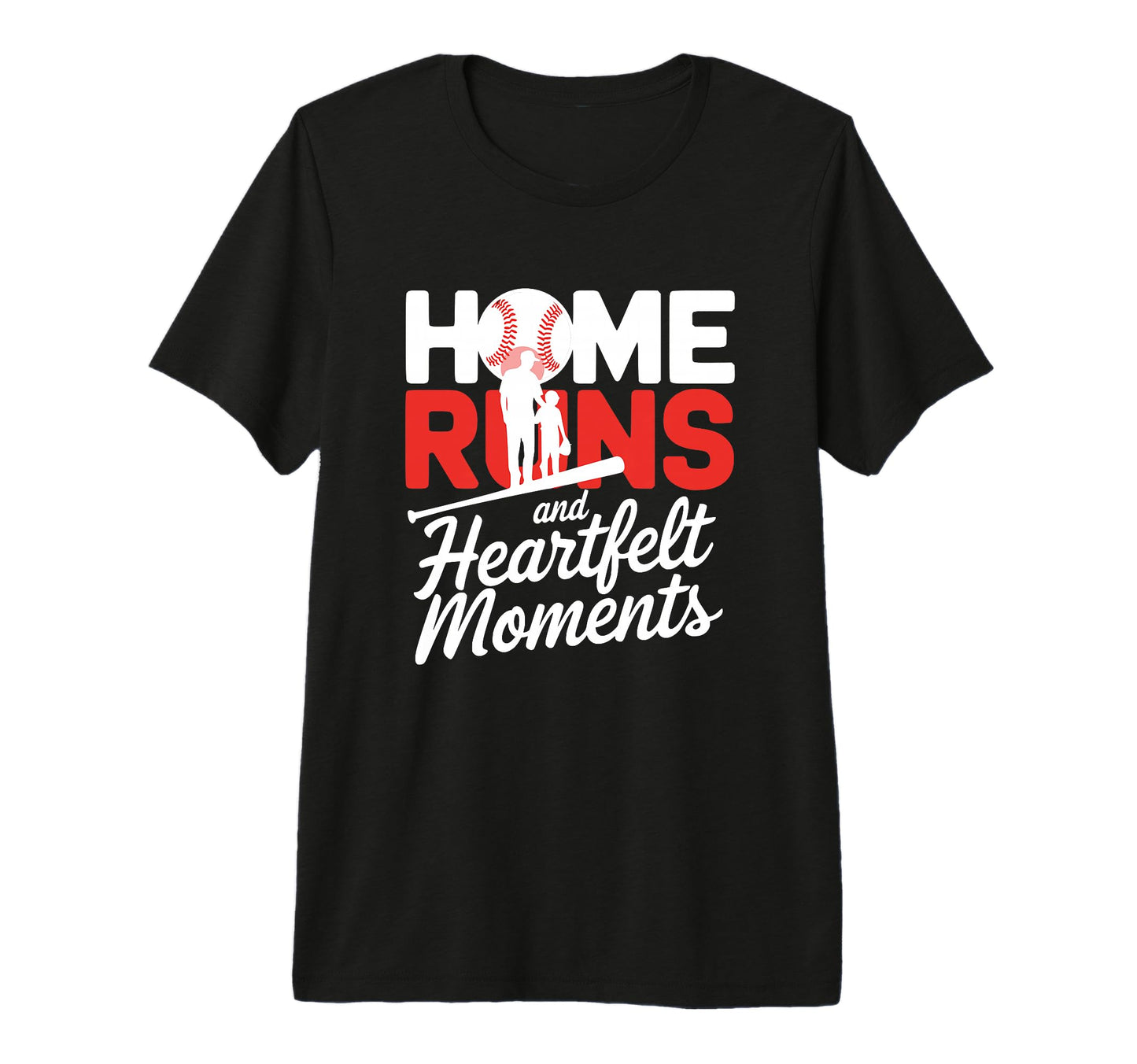 Home Runs And Heartfelt Moments Dad Son T-Shirt - Streetwear Style Unisex - T-Shirt, Sweatshirt, Hoodie