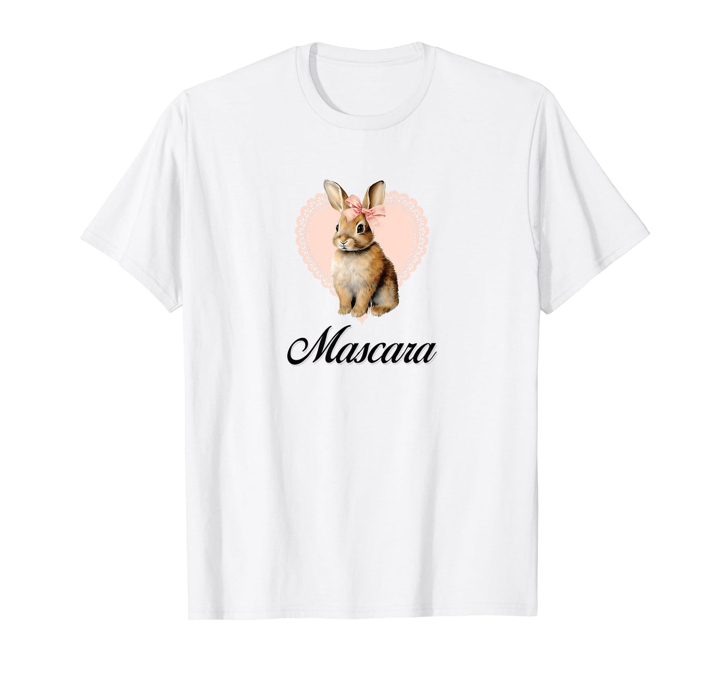 Mascara Bunny Coquette Bow Girlcore T-Shirt - Novelty Apparel Men Women - T-Shirt, Sweatshirt, Hoodie