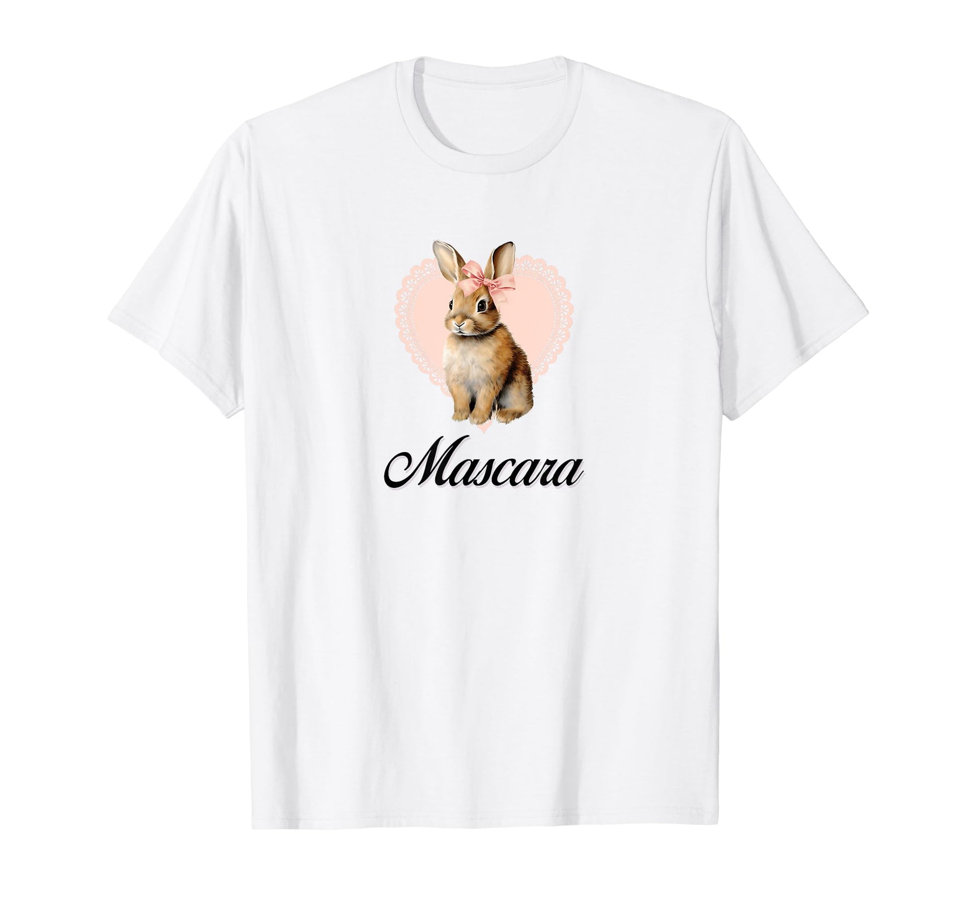 Mascara Bunny Coquette Bow Girlcore T-Shirt - Novelty Apparel Men Women - T-Shirt, Sweatshirt, Hoodie