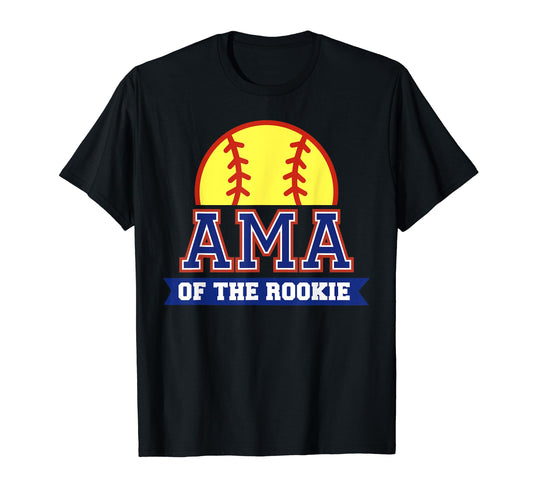 Ama Rookie 1St Birthday Softball T-Shirt - Minimalist Print Men Women - T-Shirt, Sweatshirt, Hoodie