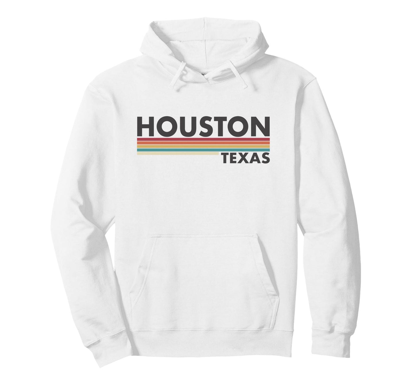 Houston Texas Stripes Hoodie - Fun Novelty Design for Adults - T-Shirt, Sweatshirt, Hoodie
