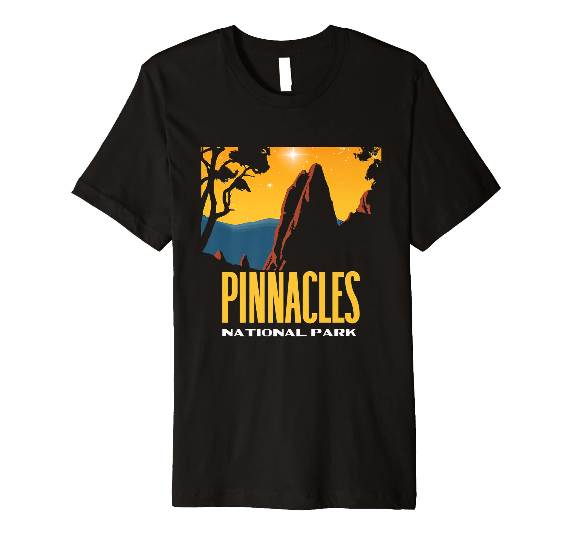 Pinnacles National Park 80S Stars T-Shirt - Aesthetic Graphic Unisex - T-Shirt, Sweatshirt, Hoodie