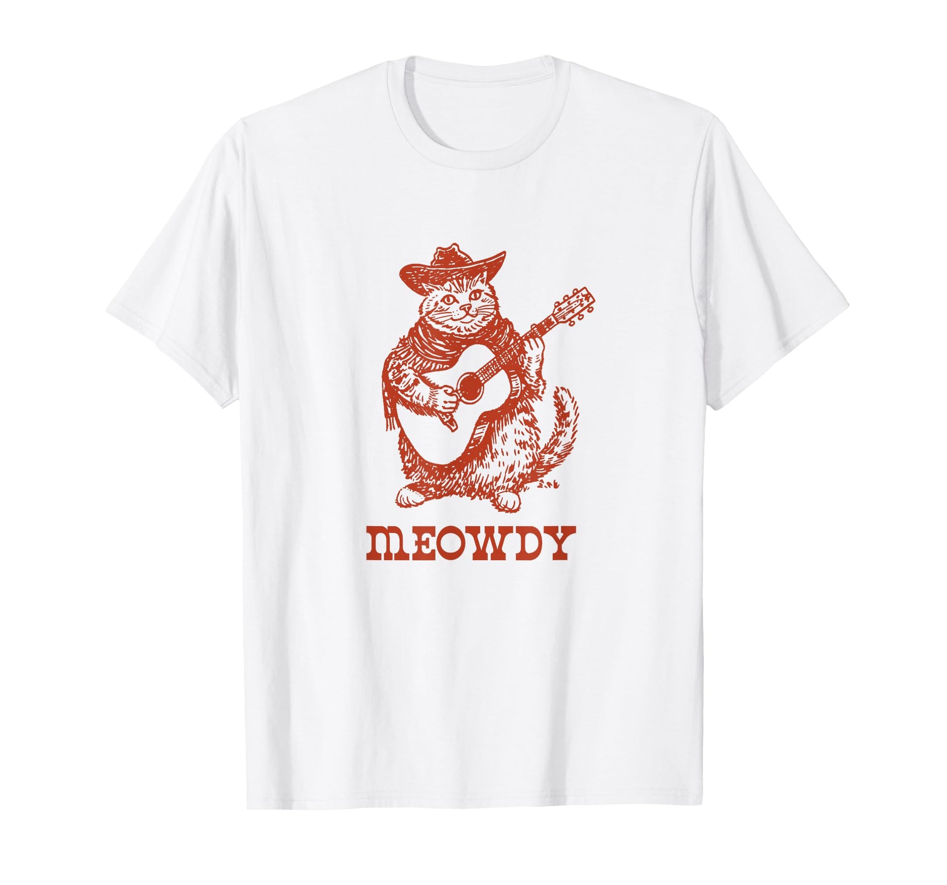 Meowdy Funny Country Music Cat Cowgirl T-Shirt - Graphic Print Unisex - T-Shirt, Sweatshirt, Hoodie