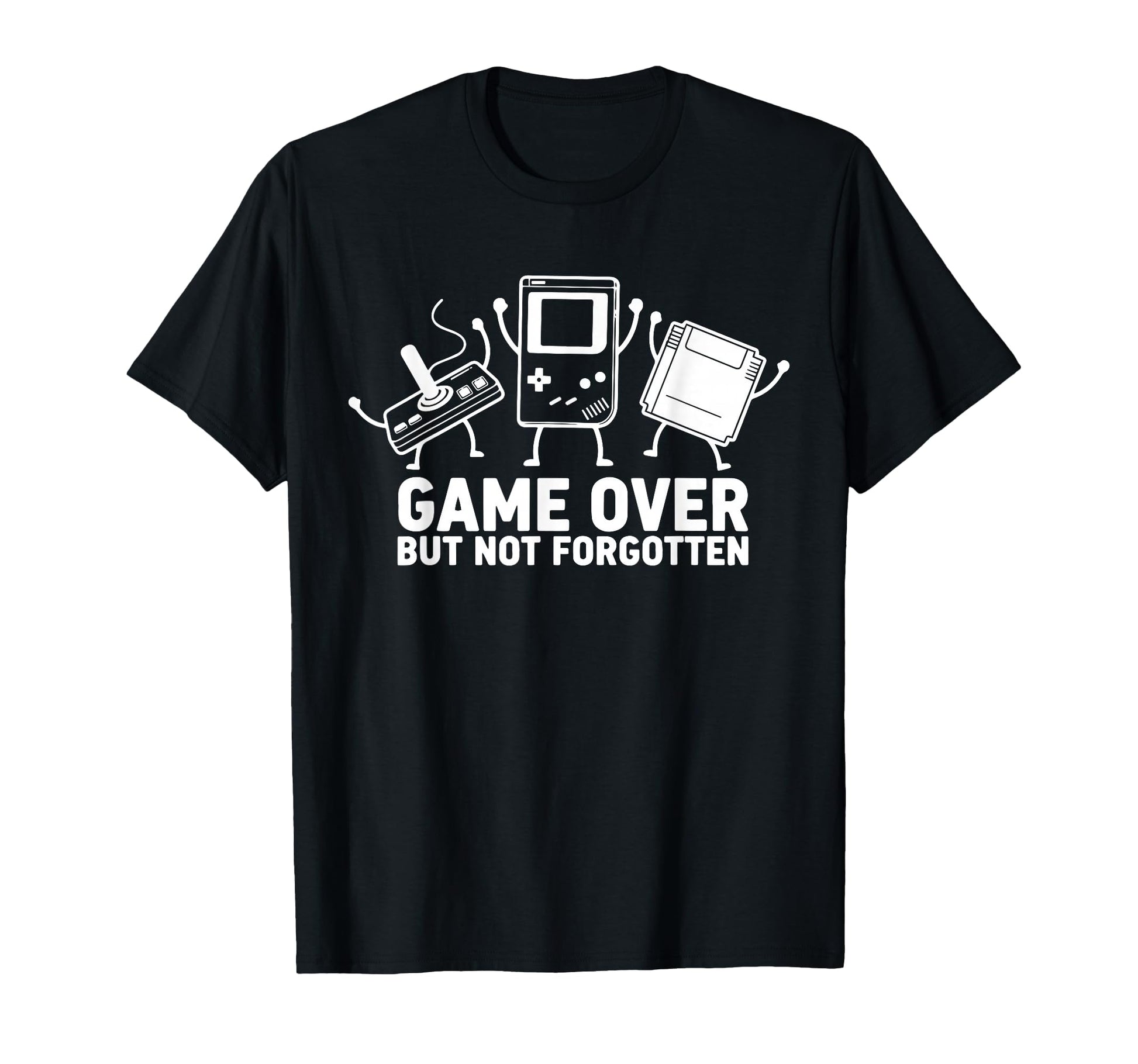 Game Over But Not Forgotten 8 Bit T-Shirt - Fun Novelty Design Unisex - T-Shirt, Sweatshirt, Hoodie