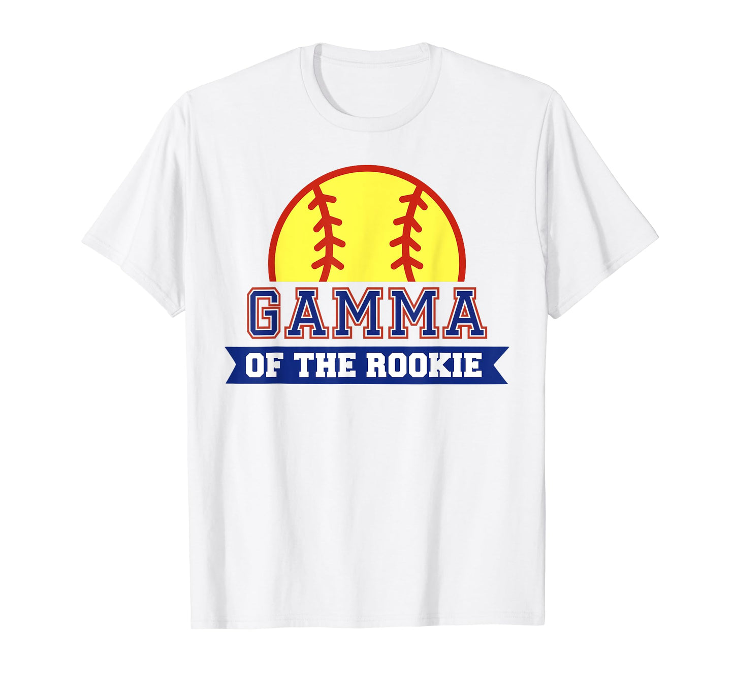 Gamma Rookie 1St Birthday Softball T-Shirt - Minimalist Print Men Women - T-Shirt, Sweatshirt, Hoodie