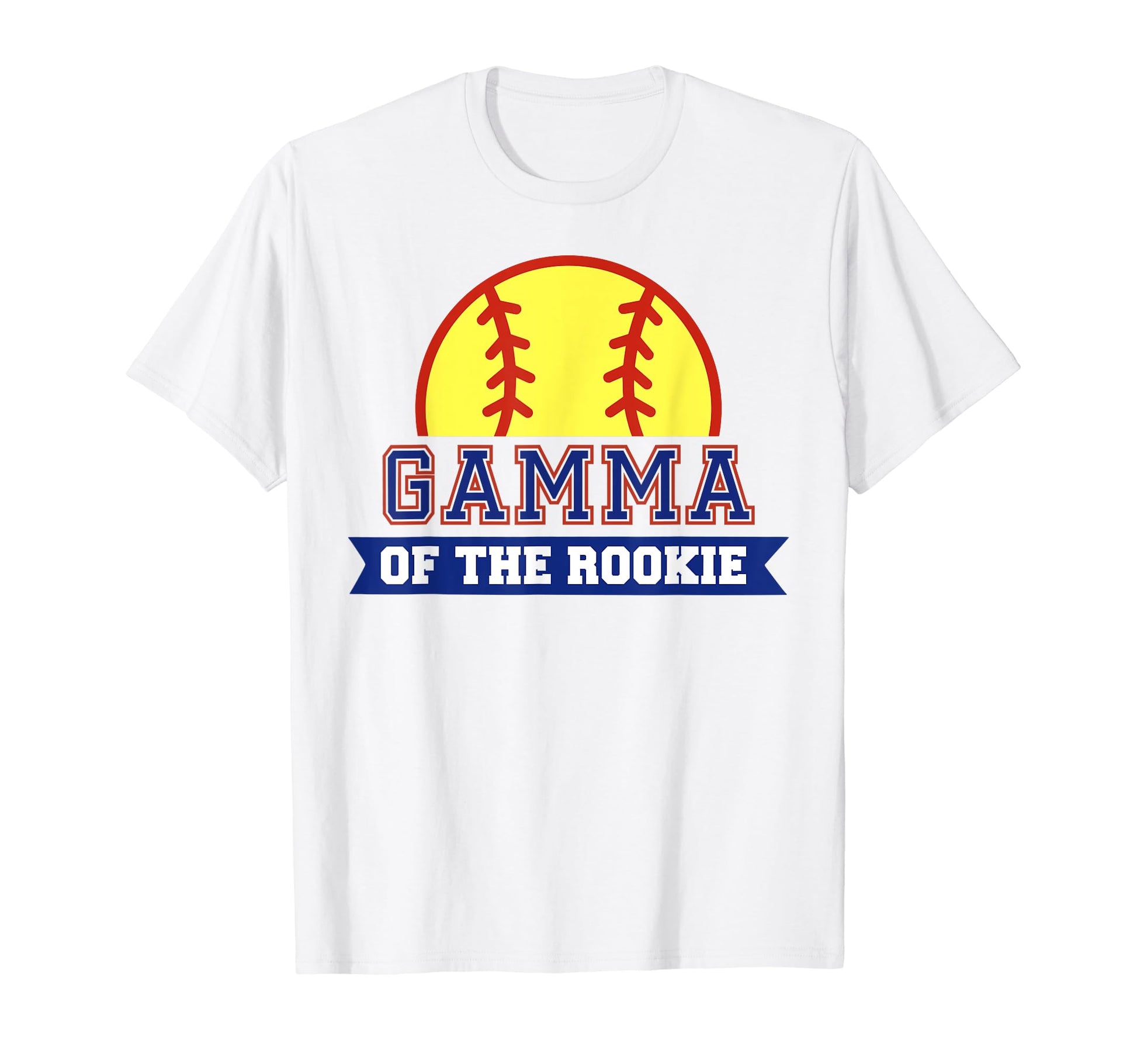 Gamma Rookie 1St Birthday Softball T-Shirt - Minimalist Print Men Women - T-Shirt, Sweatshirt, Hoodie