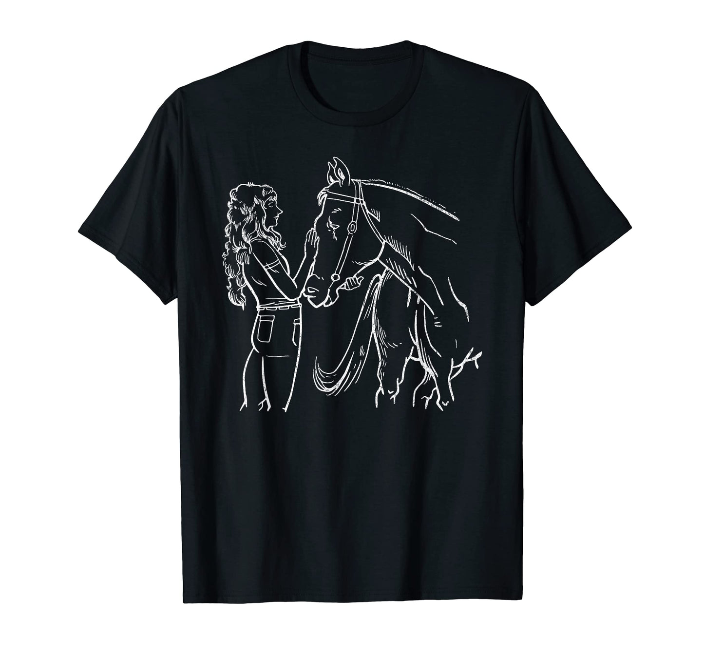 Horse Cowgirl Cowboy Hat Western Trail T-Shirt - Novelty Apparel Men Women - T-Shirt, Sweatshirt, Hoodie