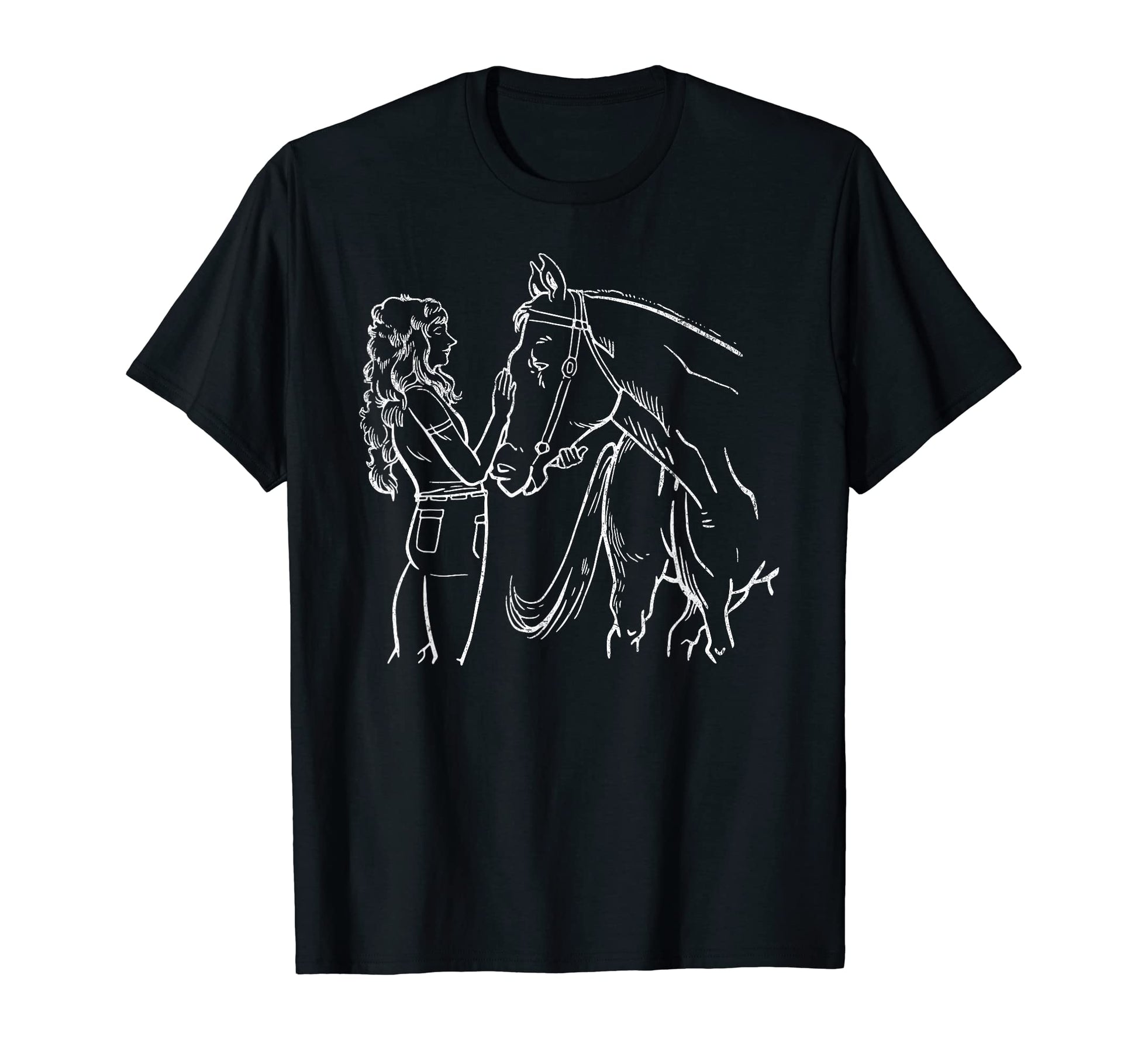 Horse Cowgirl Cowboy Hat Western Trail T-Shirt - Novelty Apparel Men Women - T-Shirt, Sweatshirt, Hoodie