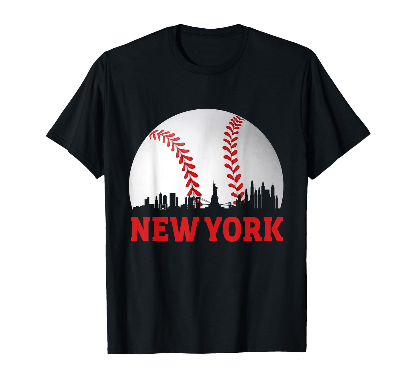 New York Baseball Distressed Game Day T-Shirt - Fun Novelty Design Unisex - T-Shirt, Sweatshirt, Hoodie