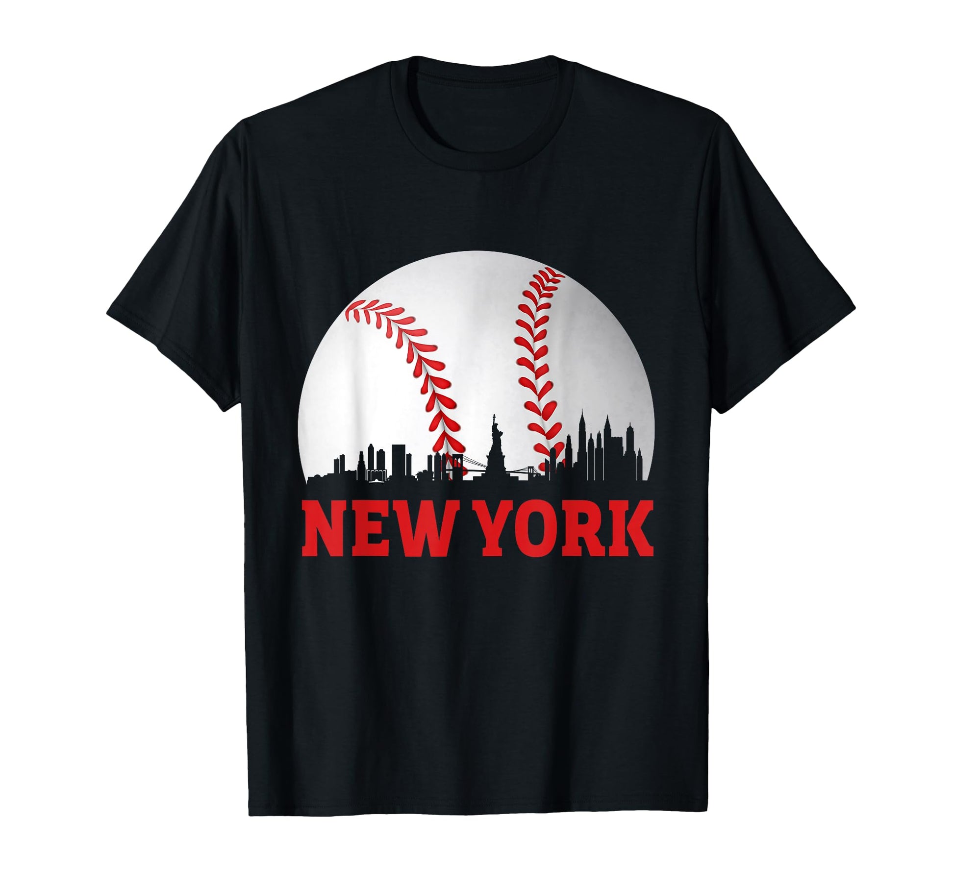 New York Baseball Distressed Game Day T-Shirt - Fun Novelty Design Unisex - T-Shirt, Sweatshirt, Hoodie