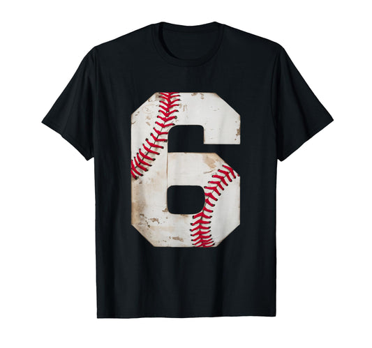 Baseball 6Th Birthday Home Run Party T-Shirt - Unique Graphic Men Women - T-Shirt, Sweatshirt, Hoodie