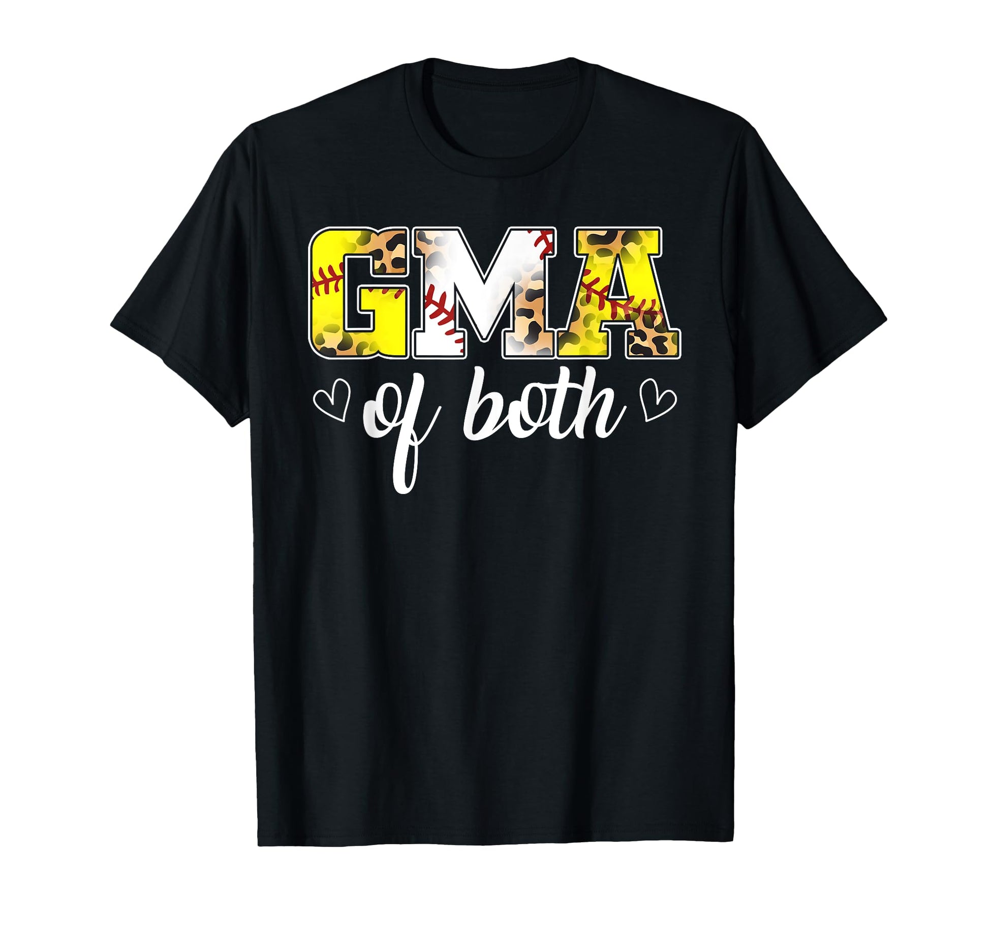 Gma Both Leopard Game Day Baseball T-Shirt - Aesthetic Graphic Unisex - T-Shirt, Sweatshirt, Hoodie