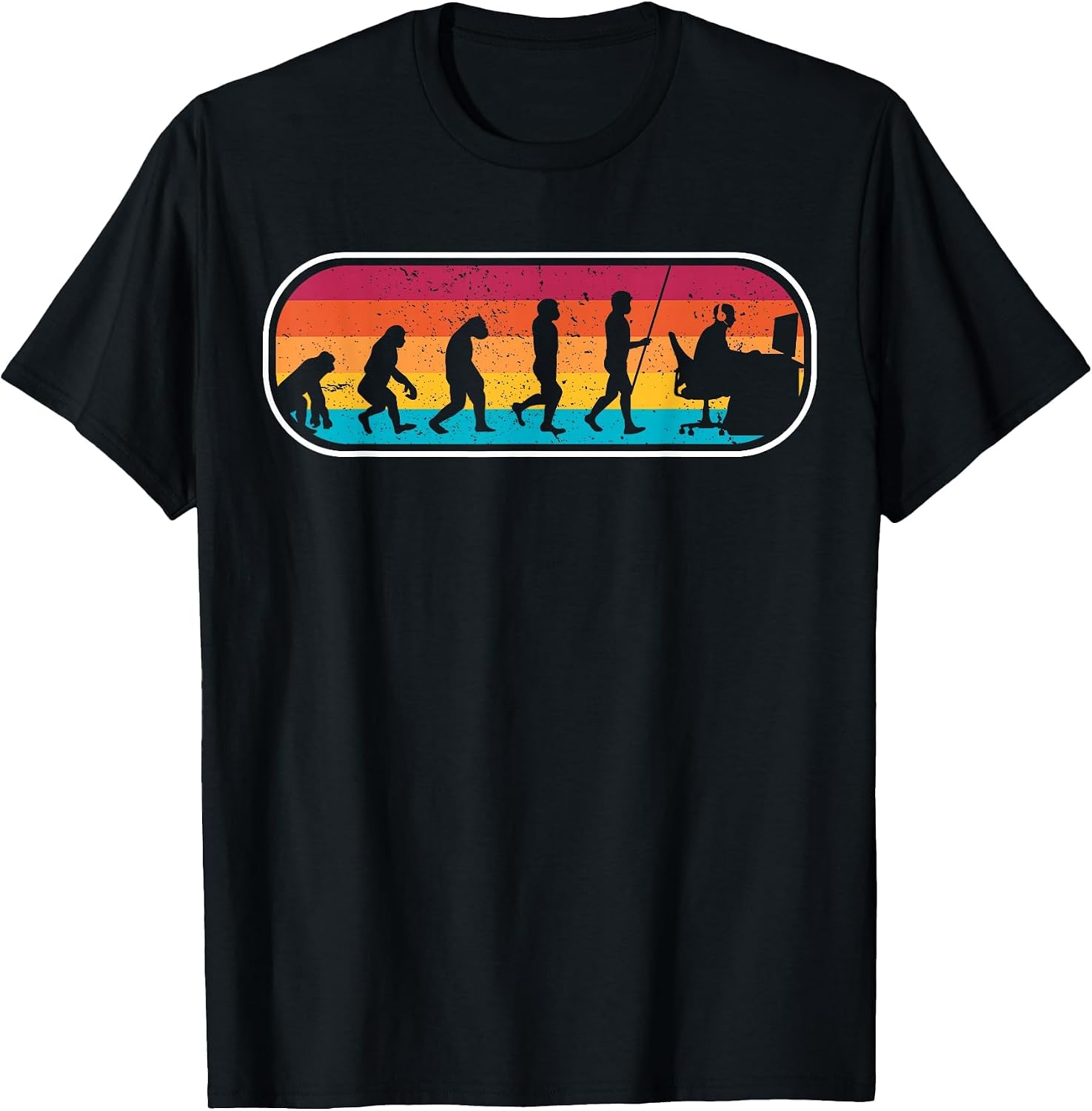 Evolution Gamer coole Geschenke Computer Freak - Adult & Kids T-Shirts, Sweatshirts & Hoodies apparel design preview 1