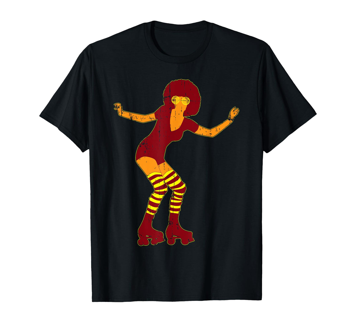 70S Rollerskating Roller Skates T-Shirt - Streetwear Style for Adults - T-Shirt, Sweatshirt, Hoodie