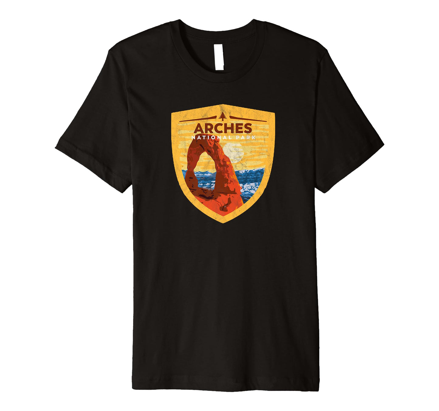 Arches National Park Badge T-Shirt - Custom Art Print Unisex - T-Shirt, Sweatshirt, Hoodie