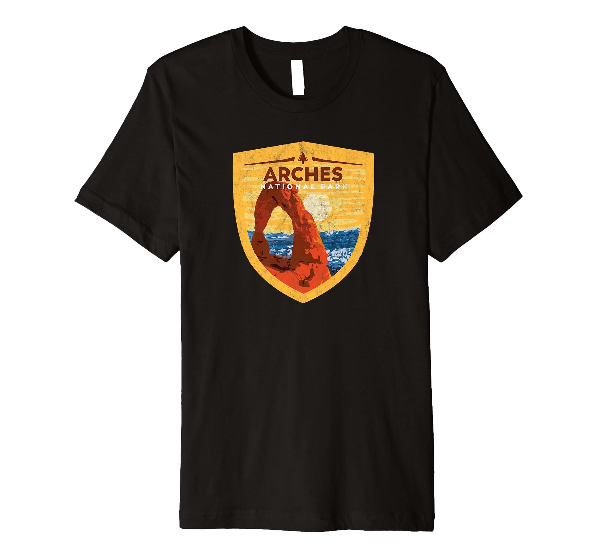 Arches National Park Badge T-Shirt - Custom Art Print Unisex - T-Shirt, Sweatshirt, Hoodie