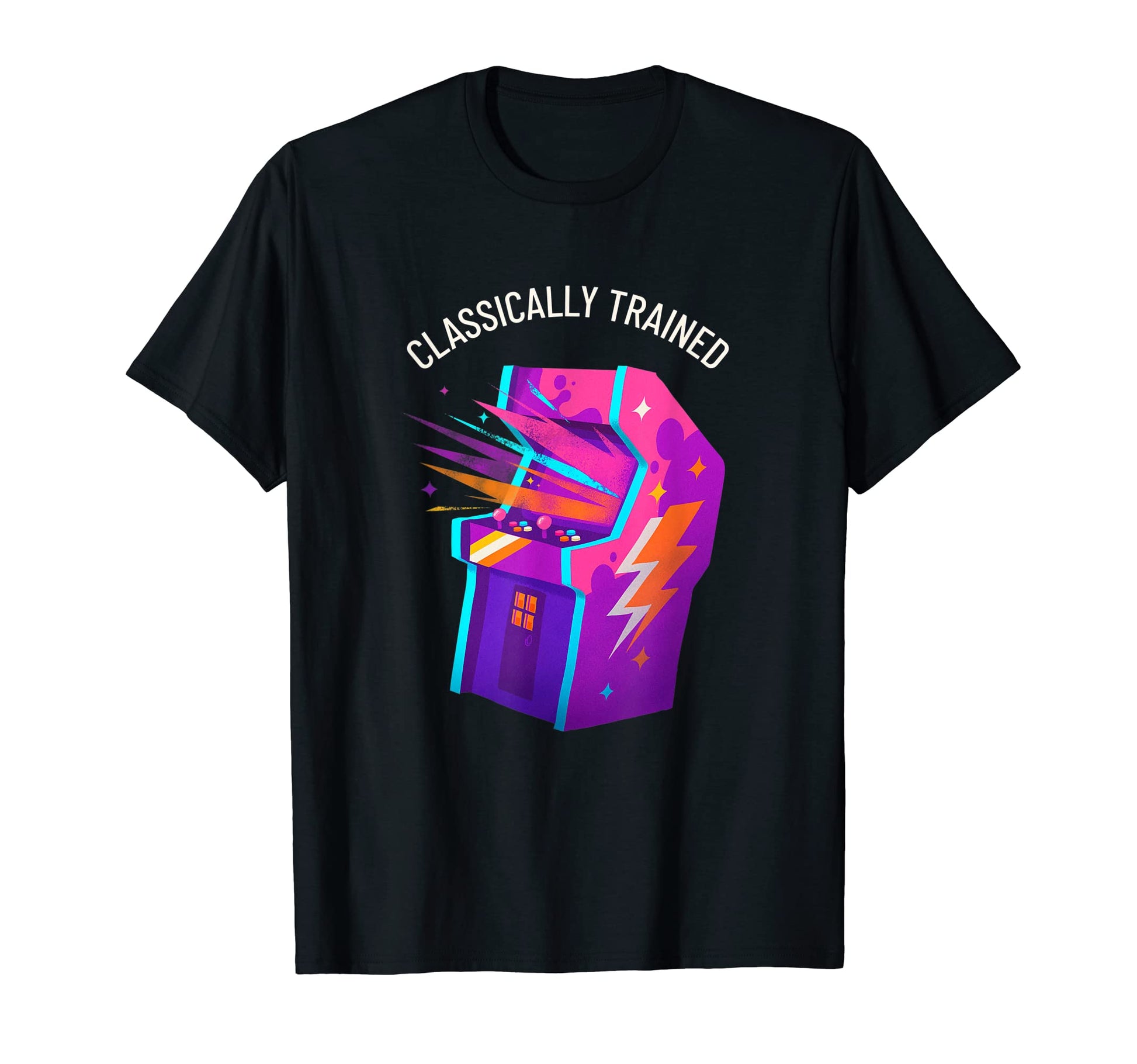 Classically Trained Arcade Video Gamer T-Shirt - Graphic Print Unisex - T-Shirt, Sweatshirt, Hoodie