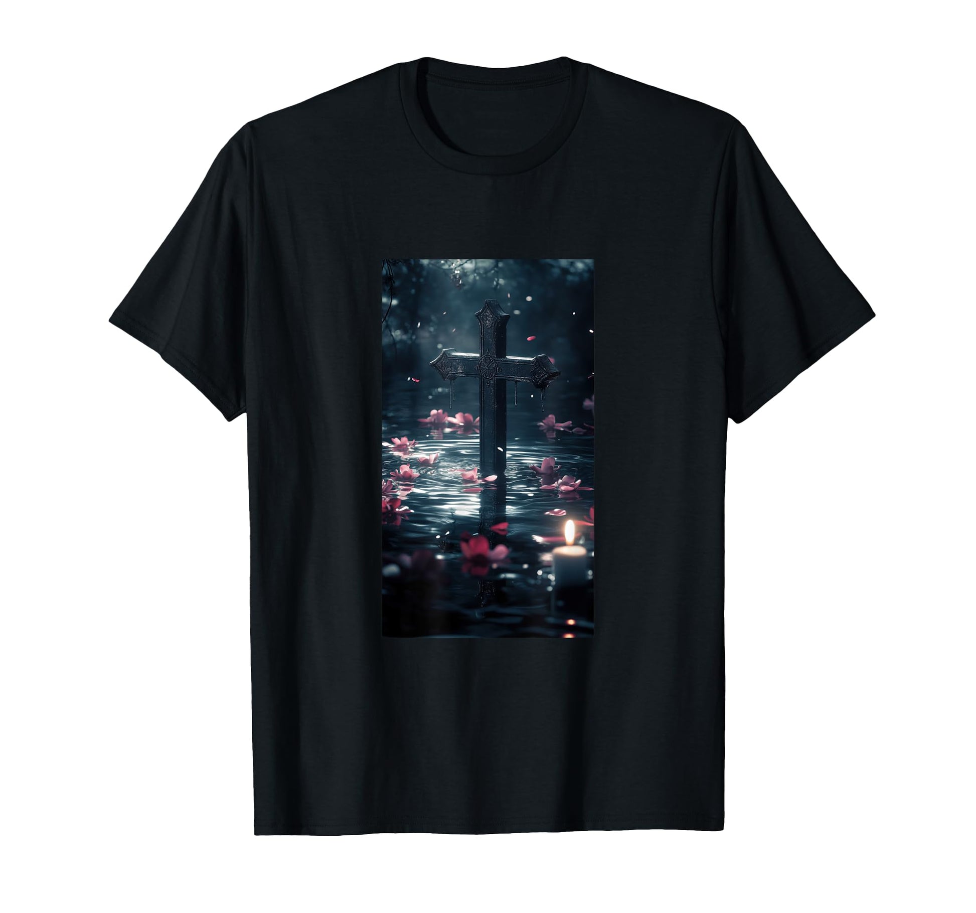 Gothic Cross Grunge Aesthetic Y2K T-Shirt - Aesthetic Graphic Men Women - T-Shirt, Sweatshirt, Hoodie