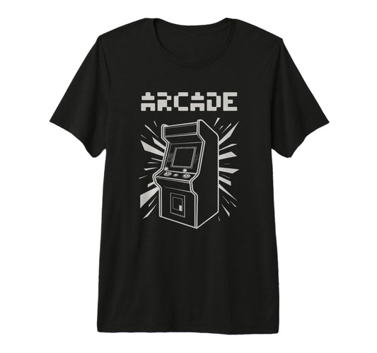 Arcade Cabinet Gaming Arcade Aesthetic T-Shirt - Custom Art Print Unisex - T-Shirt, Sweatshirt, Hoodie