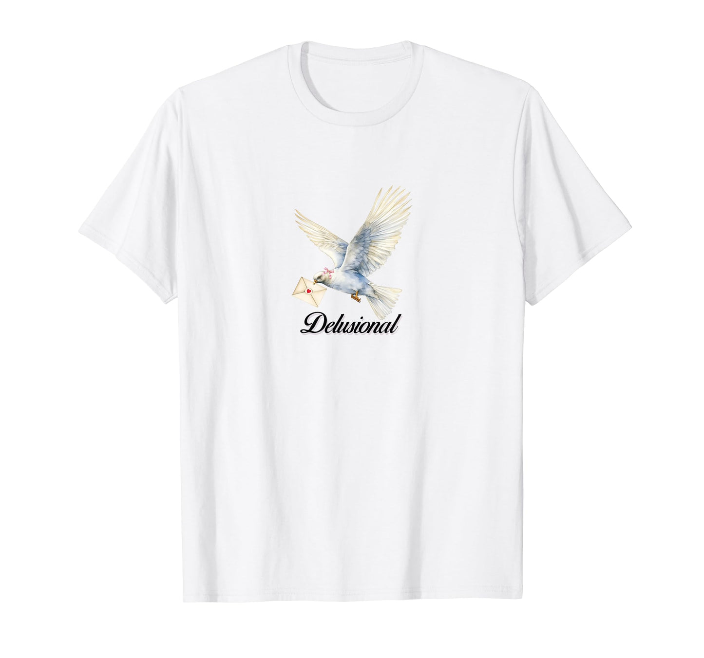 Coquette Dove Delusional Girlcore Y2K T-Shirt - Graphic Print Unisex - T-Shirt, Sweatshirt, Hoodie