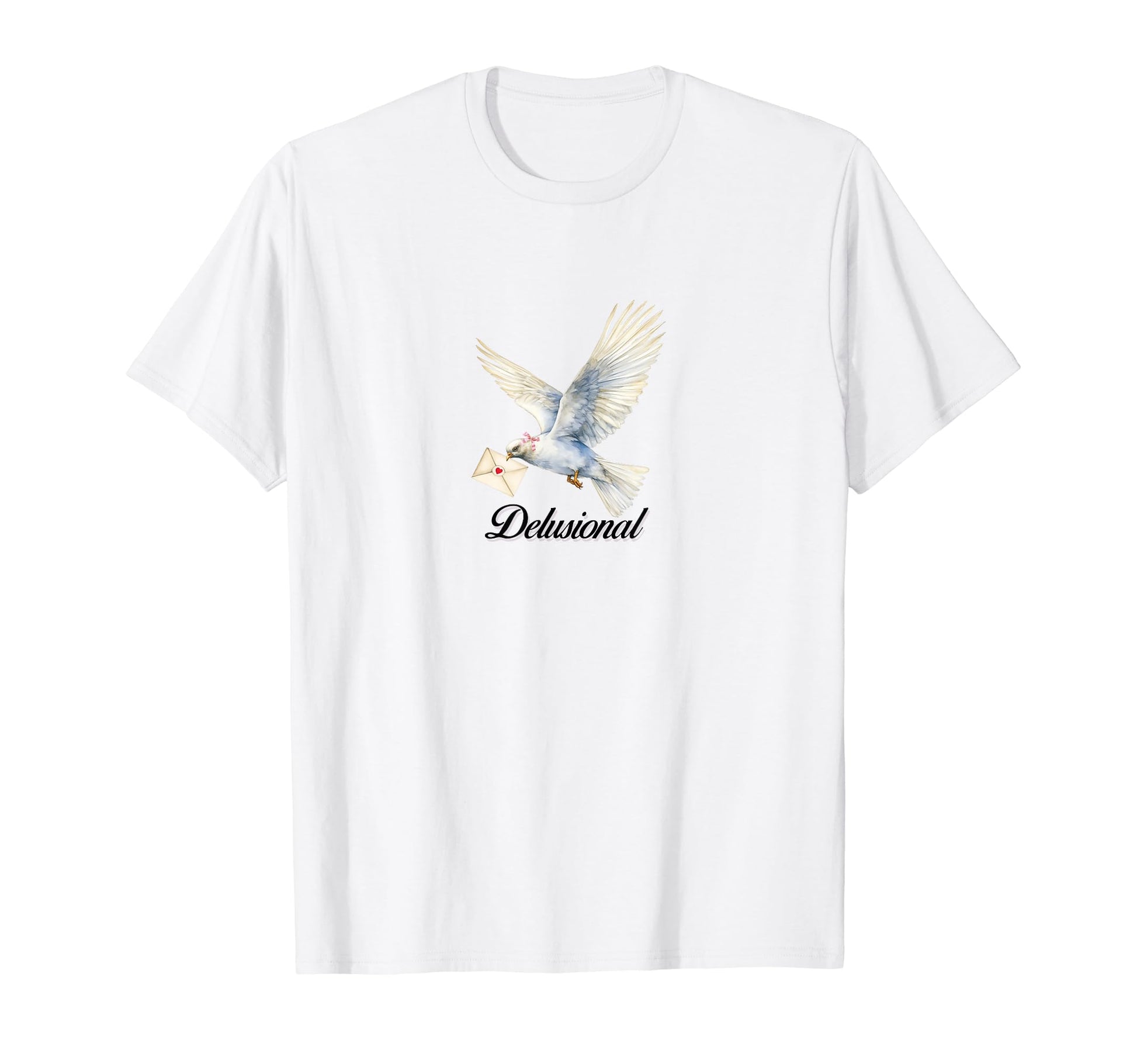 Coquette Dove Delusional Girlcore Y2K T-Shirt - Graphic Print Unisex - T-Shirt, Sweatshirt, Hoodie