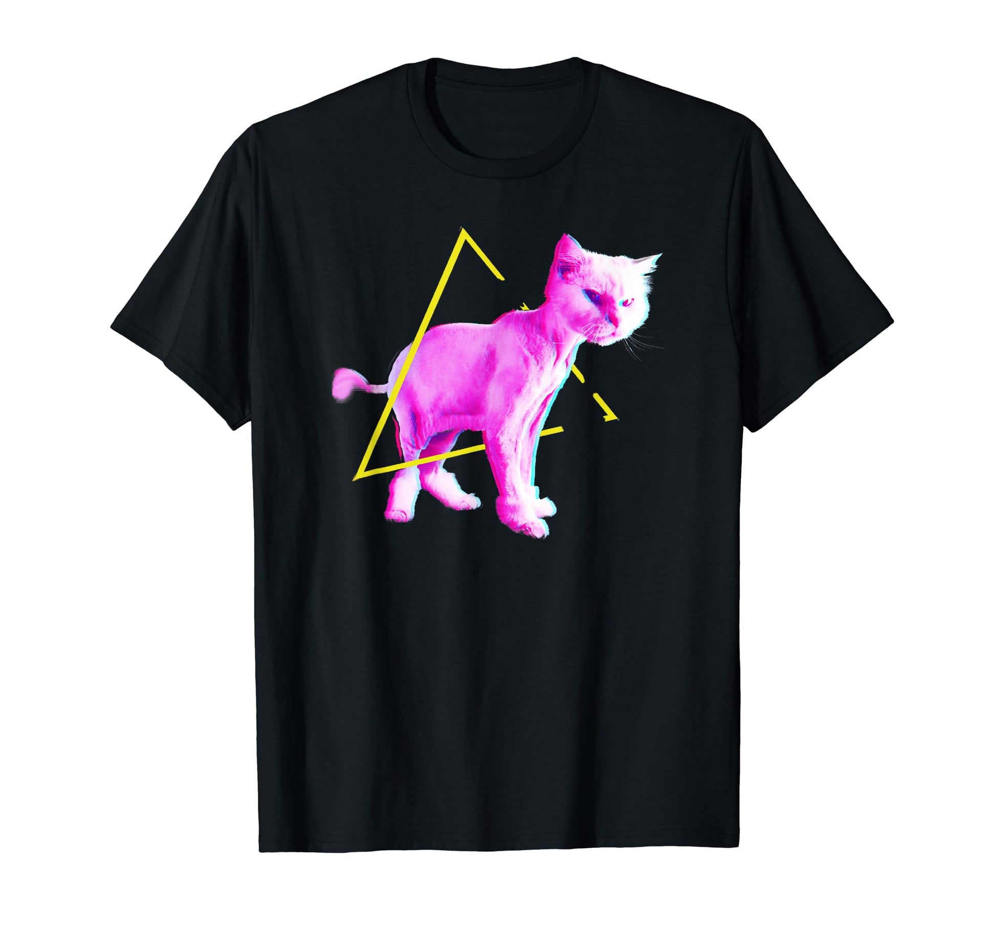 Funny Cat Synthwave Vaporwave T-Shirt - Streetwear Style Men Women - T-Shirt, Sweatshirt, Hoodie
