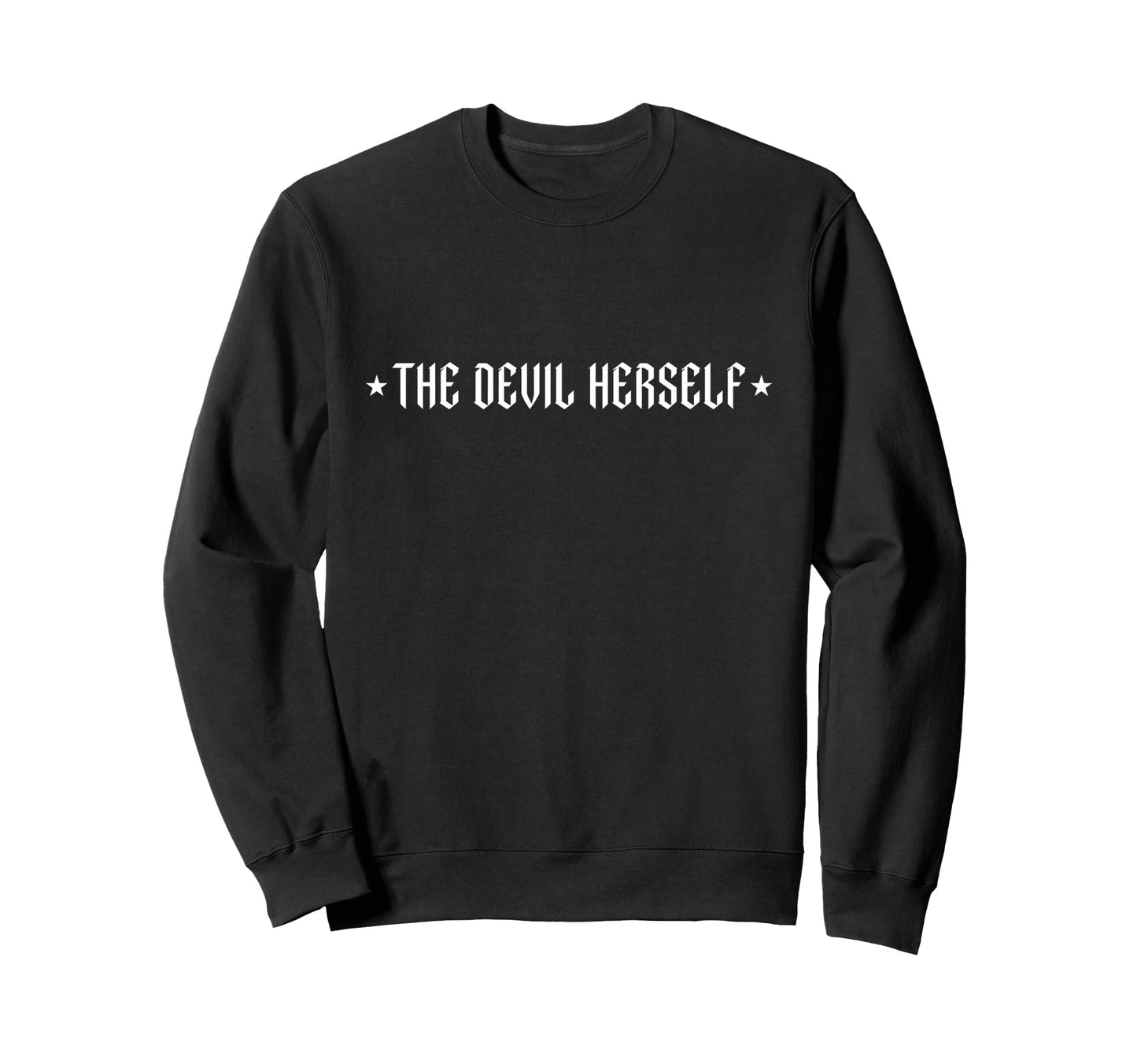 Devil Herself Occult Dark Feminine Sweatshirt - Aesthetic Graphic Unisex - T-Shirt, Sweatshirt, Hoodie