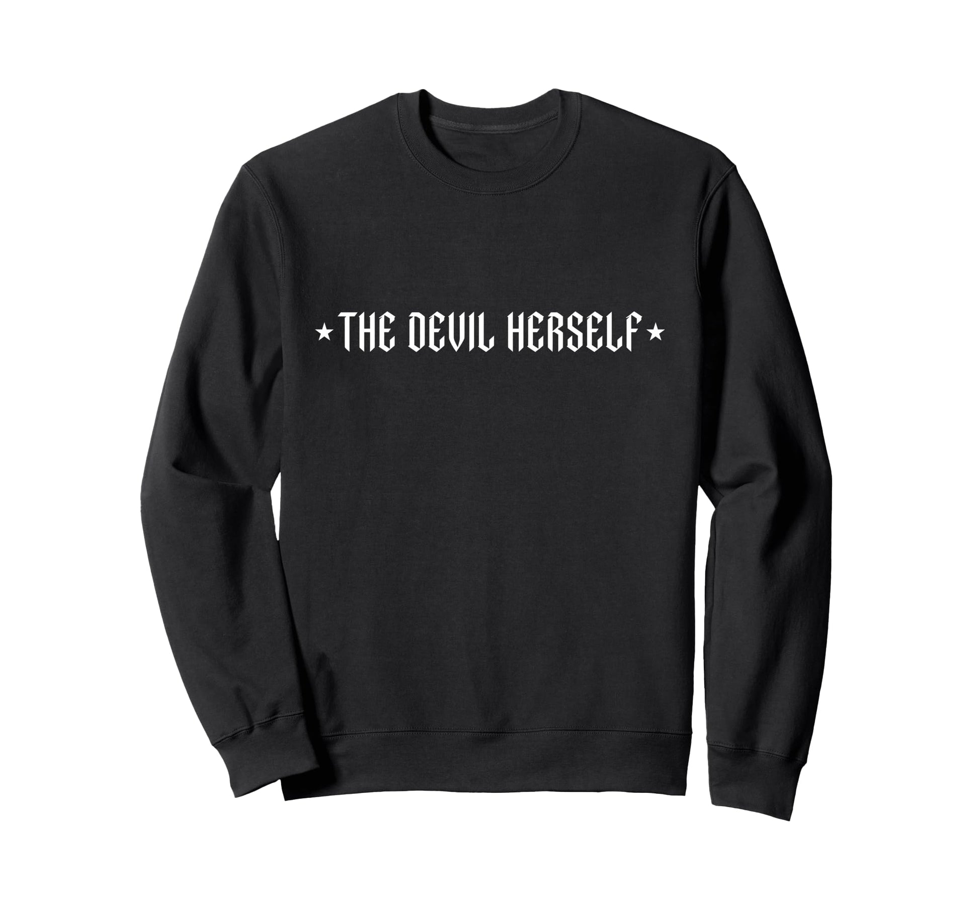 Devil Herself Occult Dark Feminine Sweatshirt - Aesthetic Graphic Unisex - T-Shirt, Sweatshirt, Hoodie