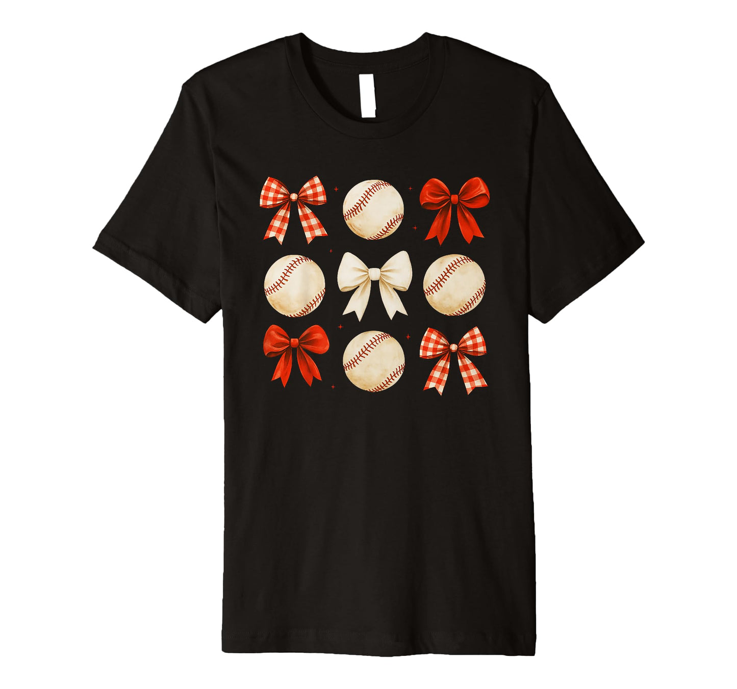 Coquette Bow Baseball Game Day Cheer T-Shirt - Streetwear Style Men Women - T-Shirt, Sweatshirt, Hoodie