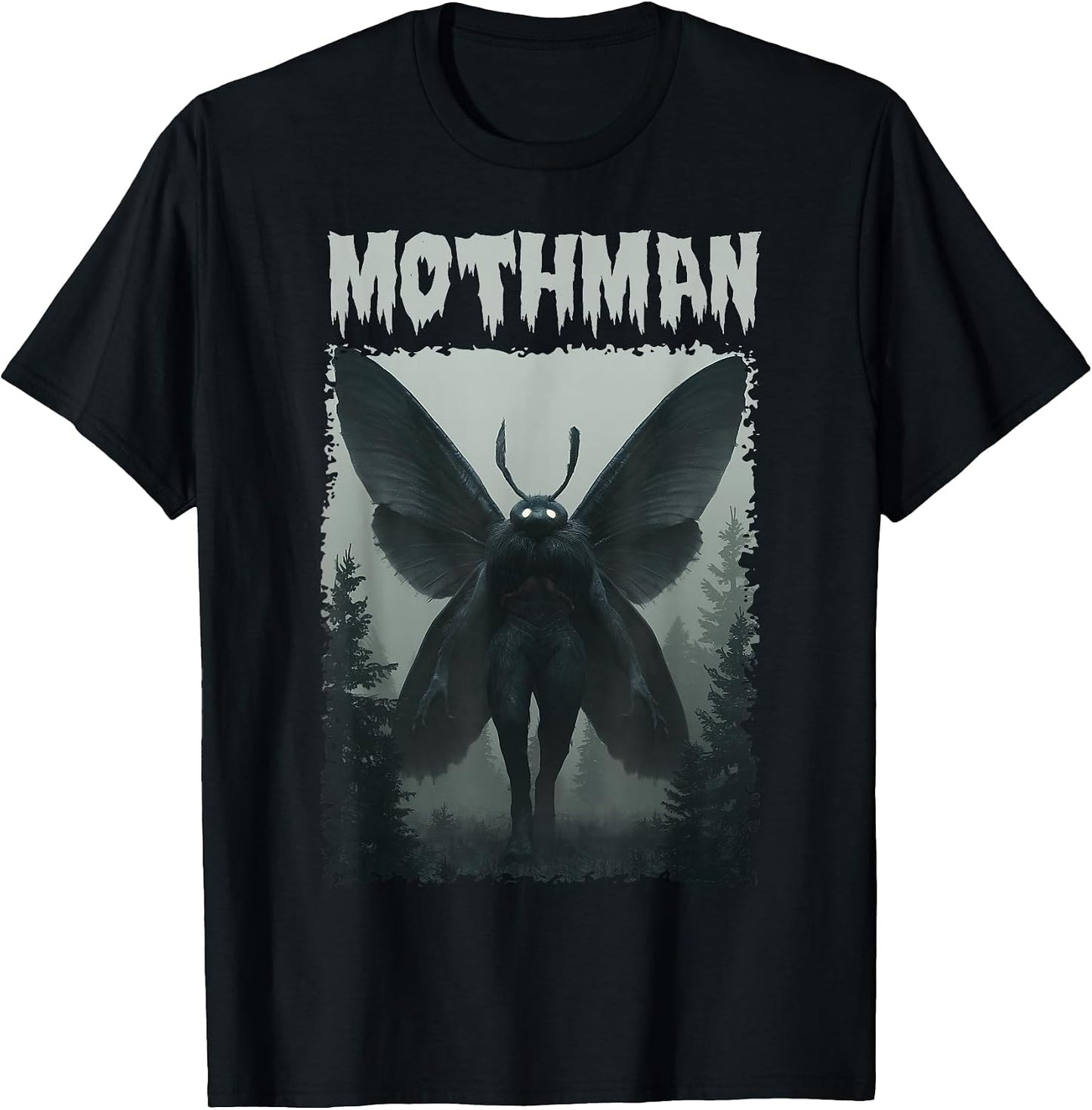 Vintage Mothman Cryptid Creature - Adult & Kids T-Shirts, Sweatshirts & Hoodies apparel design preview 1