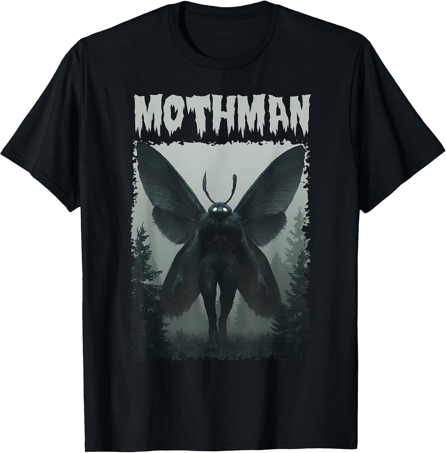 Vintage Mothman Cryptid Creature - Adult & Kids T-Shirts, Sweatshirts & Hoodies apparel design preview 1