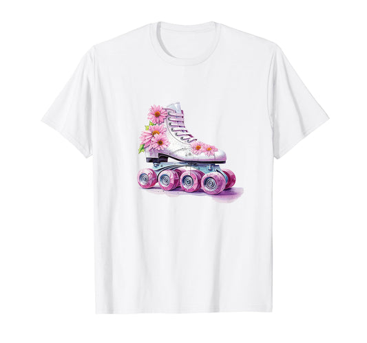 Aesthetic Vaporwave Teens Roller Skate T-Shirt - Unique Graphic Men Women - T-Shirt, Sweatshirt, Hoodie