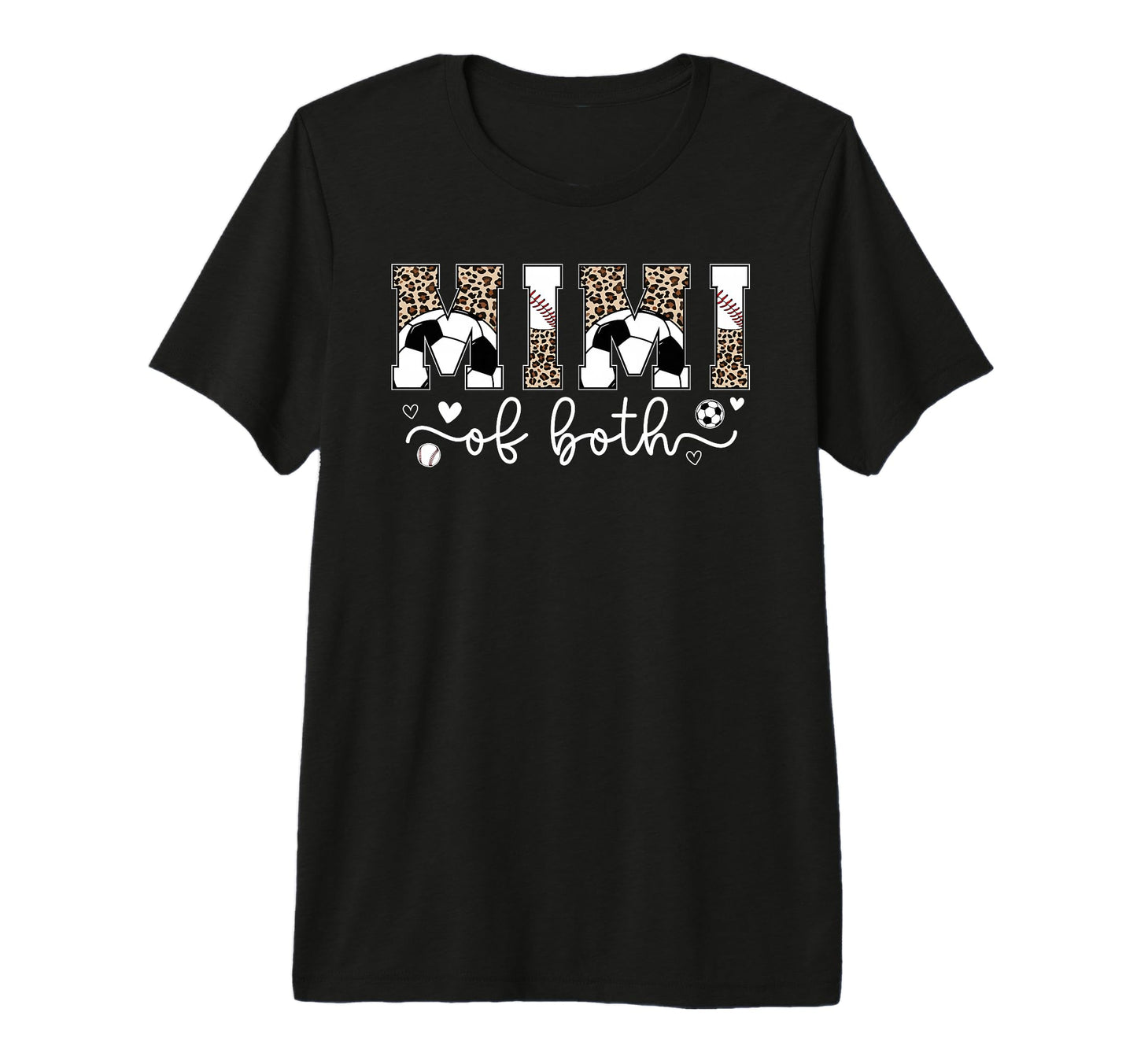 Mimi Both Leopard Baseball Soccer Mimi T-Shirt - Graphic Print for Adults - T-Shirt, Sweatshirt, Hoodie