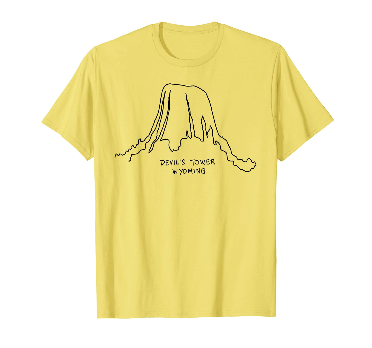 Devils Tower Wyoming Cowboy State T-Shirt - Minimalist Print Men Women - T-Shirt, Sweatshirt, Hoodie