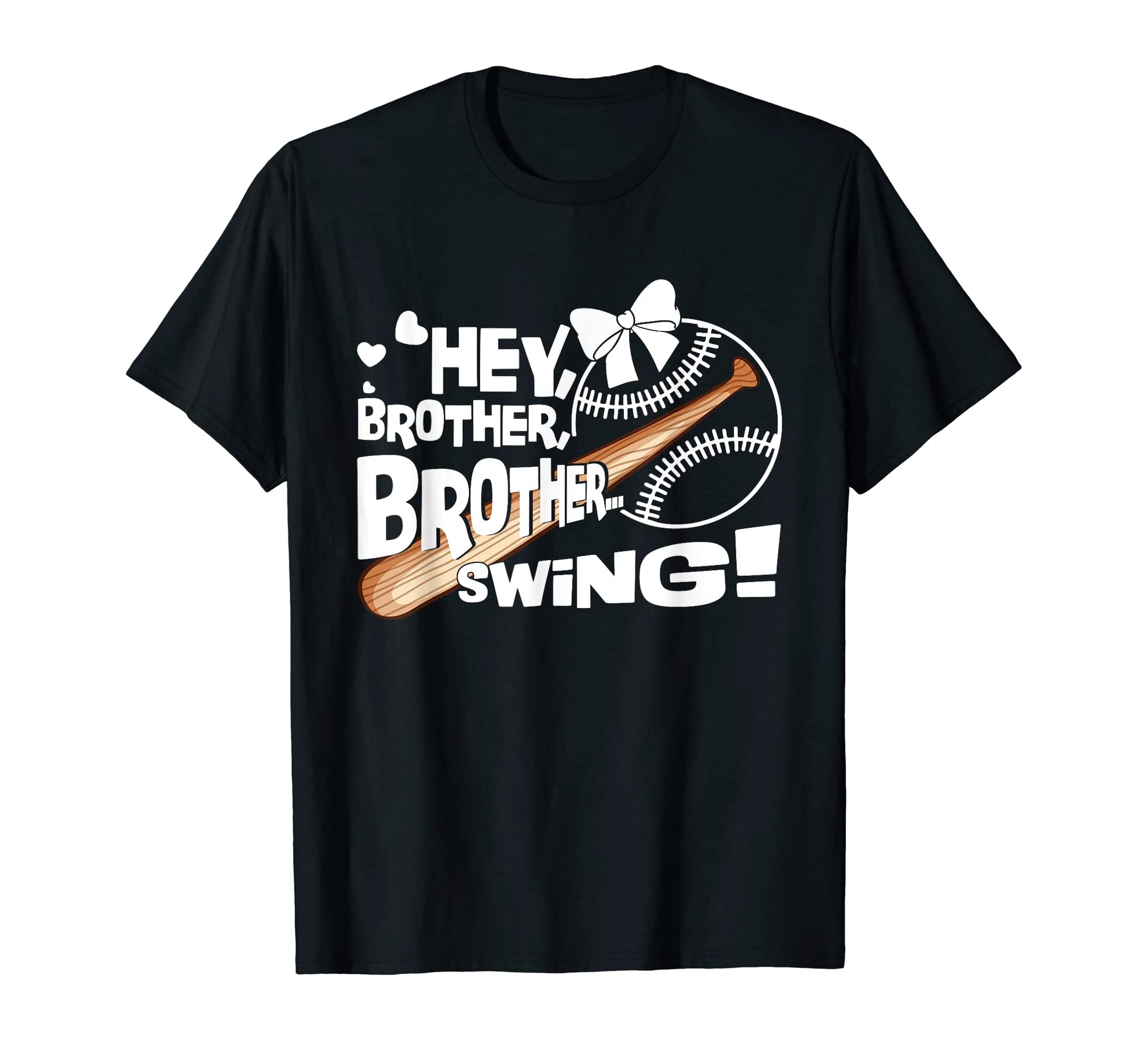 Baseball Sister Hey Brother Brother T-Shirt - Aesthetic Graphic Unisex - T-Shirt, Sweatshirt, Hoodie