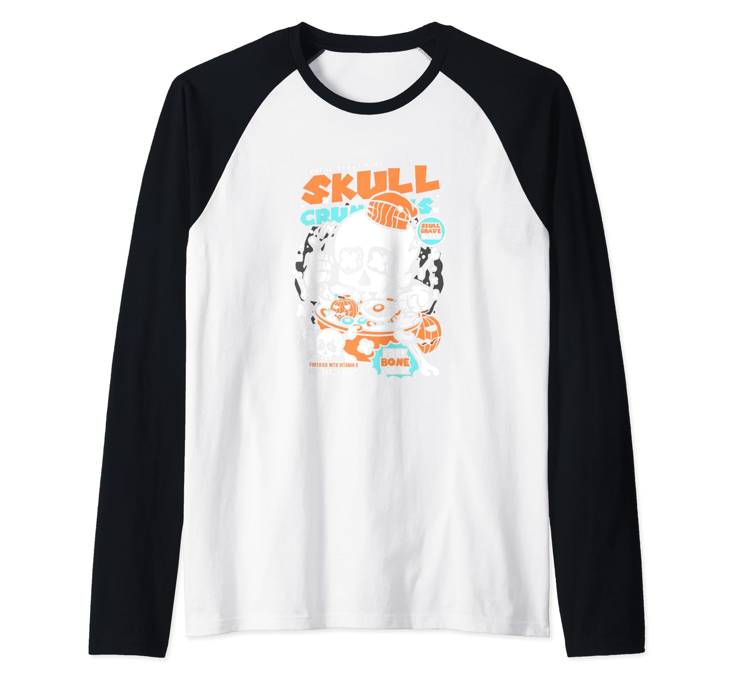 Skull Crunchies Skeleton Breakfast Sweatshirt - Novelty Apparel Unisex - T-Shirt, Sweatshirt, Hoodie