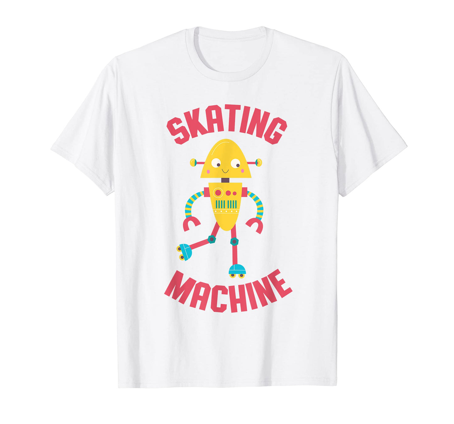 Robot Shirts Roller Skating Robot T-Shirt - Graphic Print Men Women - T-Shirt, Sweatshirt, Hoodie