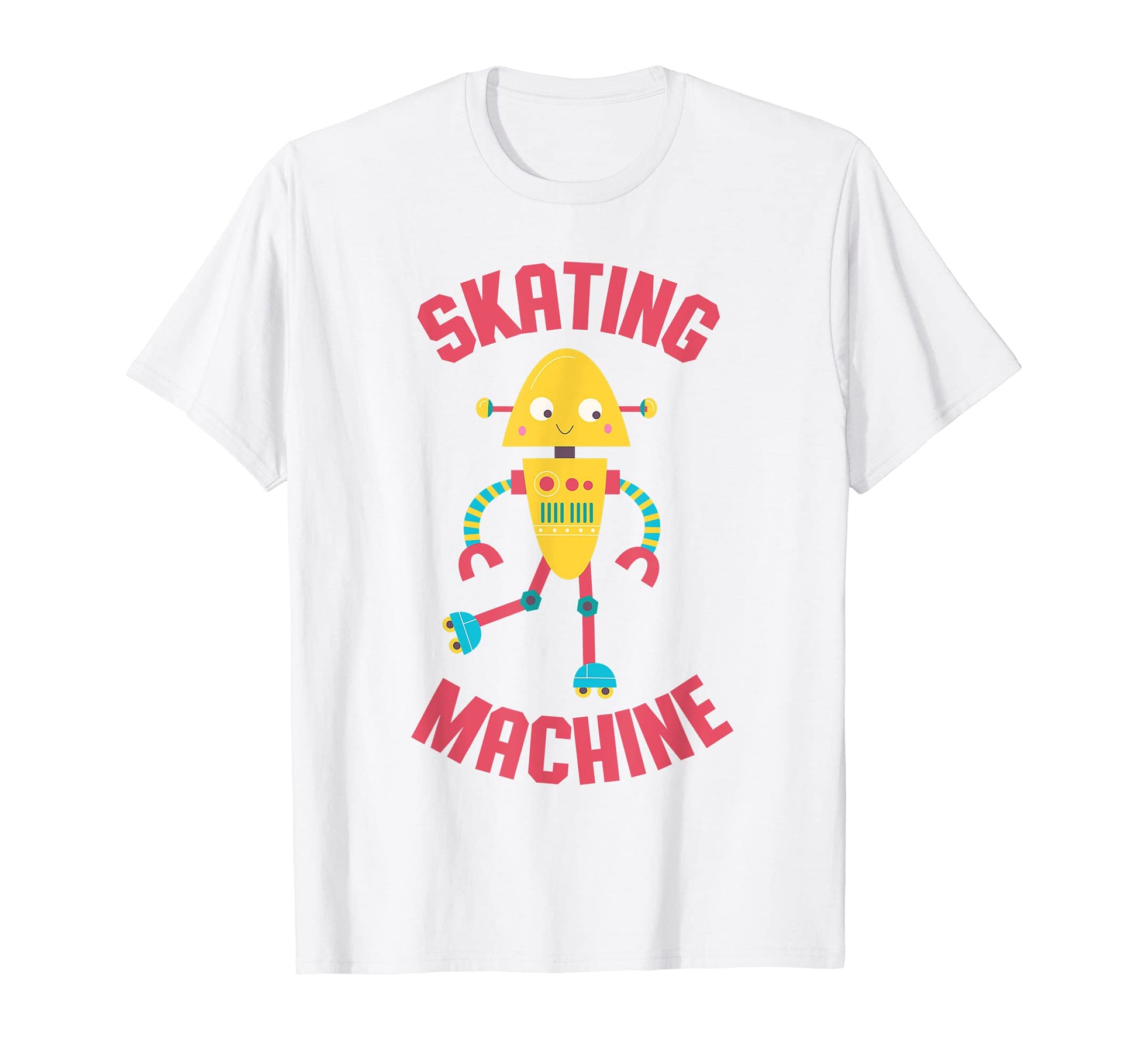 Robot Shirts Roller Skating Robot T-Shirt - Graphic Print Men Women - T-Shirt, Sweatshirt, Hoodie