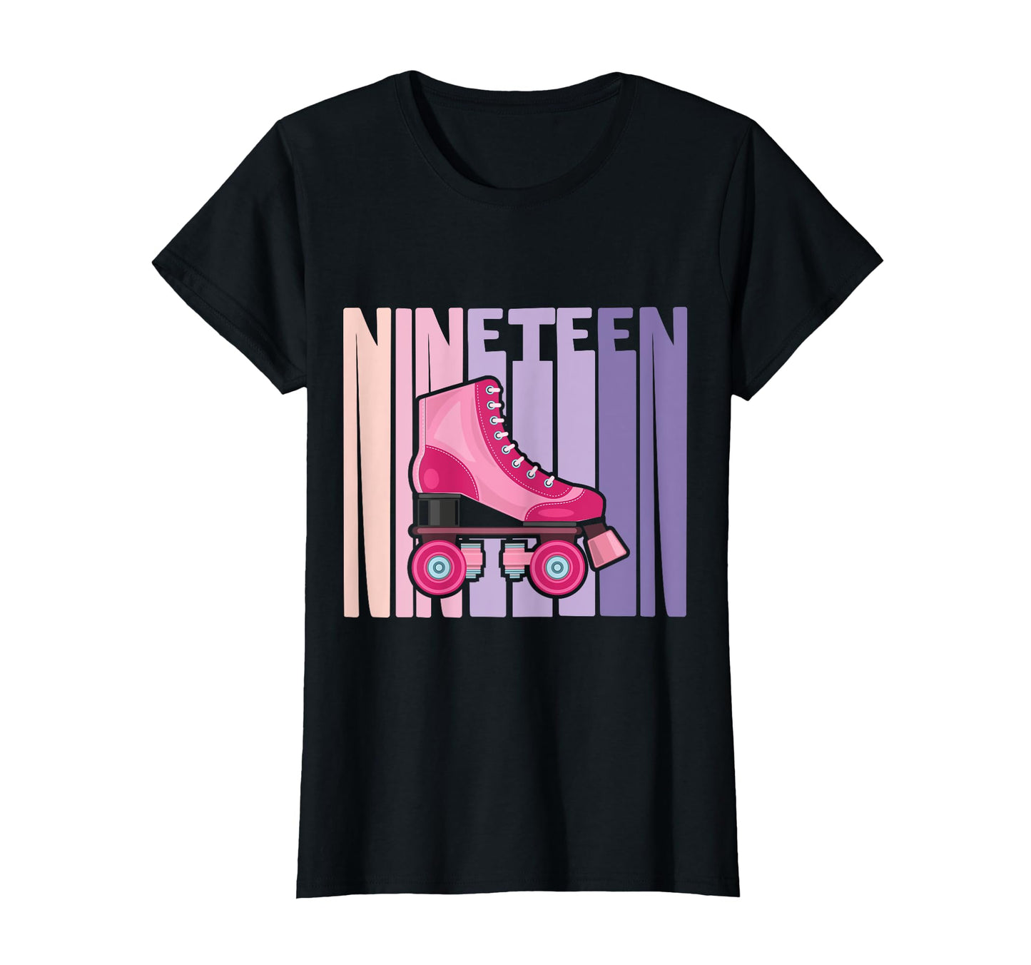 19 Year Old Roller Skating Birthday T-Shirt - Fun Novelty Design Men Women - T-Shirt, Sweatshirt, Hoodie