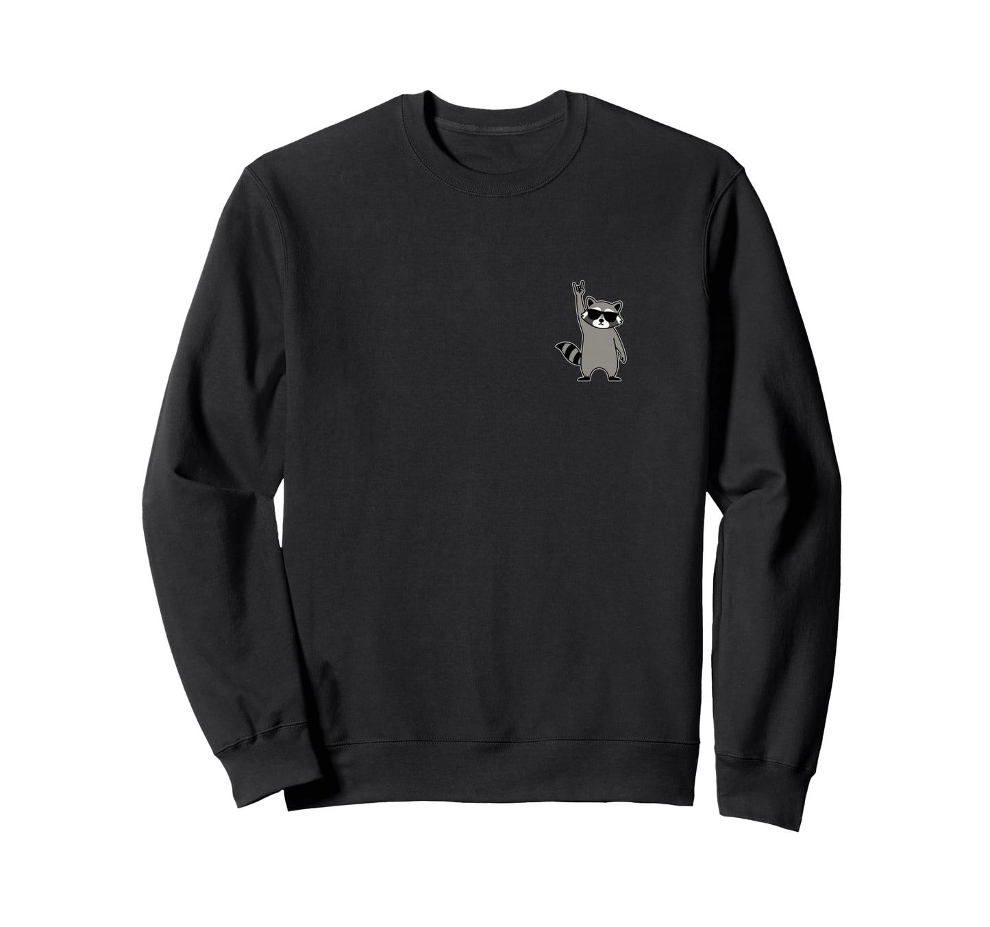 Raccoon Rock Music Band Concert Sweatshirt - Aesthetic Graphic Men Women - T-Shirt, Sweatshirt, Hoodie