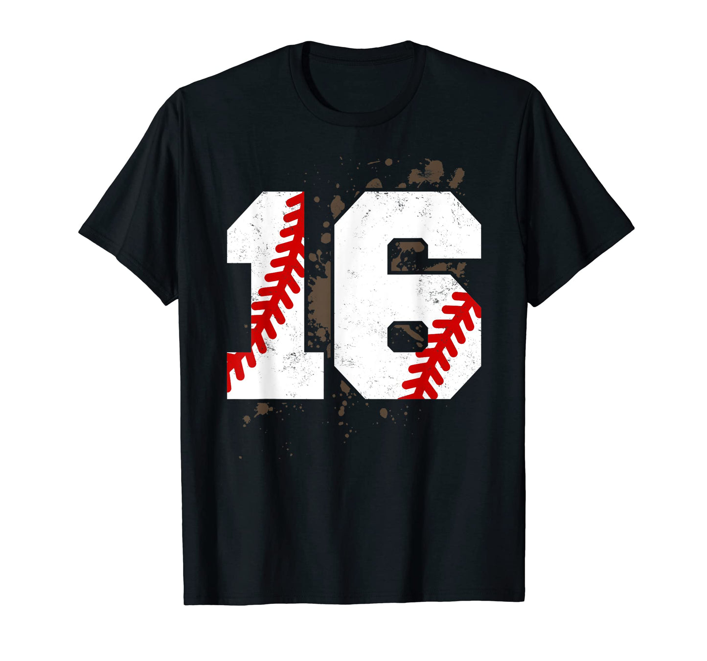 16Th Birthday Baseball 16 Years Old T-Shirt - Unique Graphic Men Women - T-Shirt, Sweatshirt, Hoodie