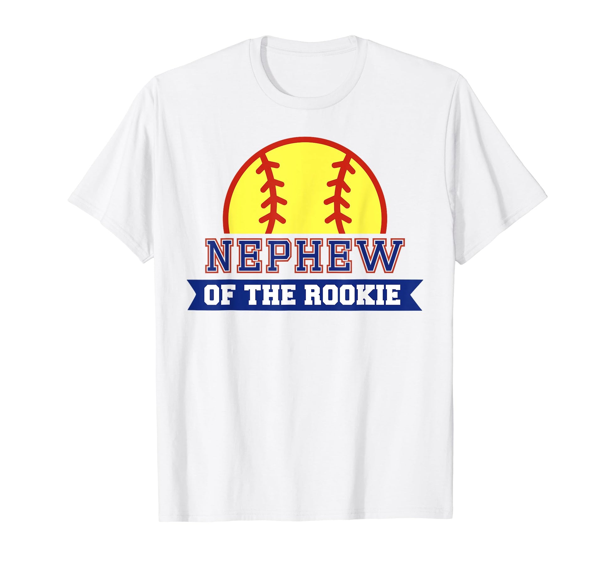 Nephew Rookie 1St Birthday Softball T-Shirt - Aesthetic Graphic Unisex - T-Shirt, Sweatshirt, Hoodie