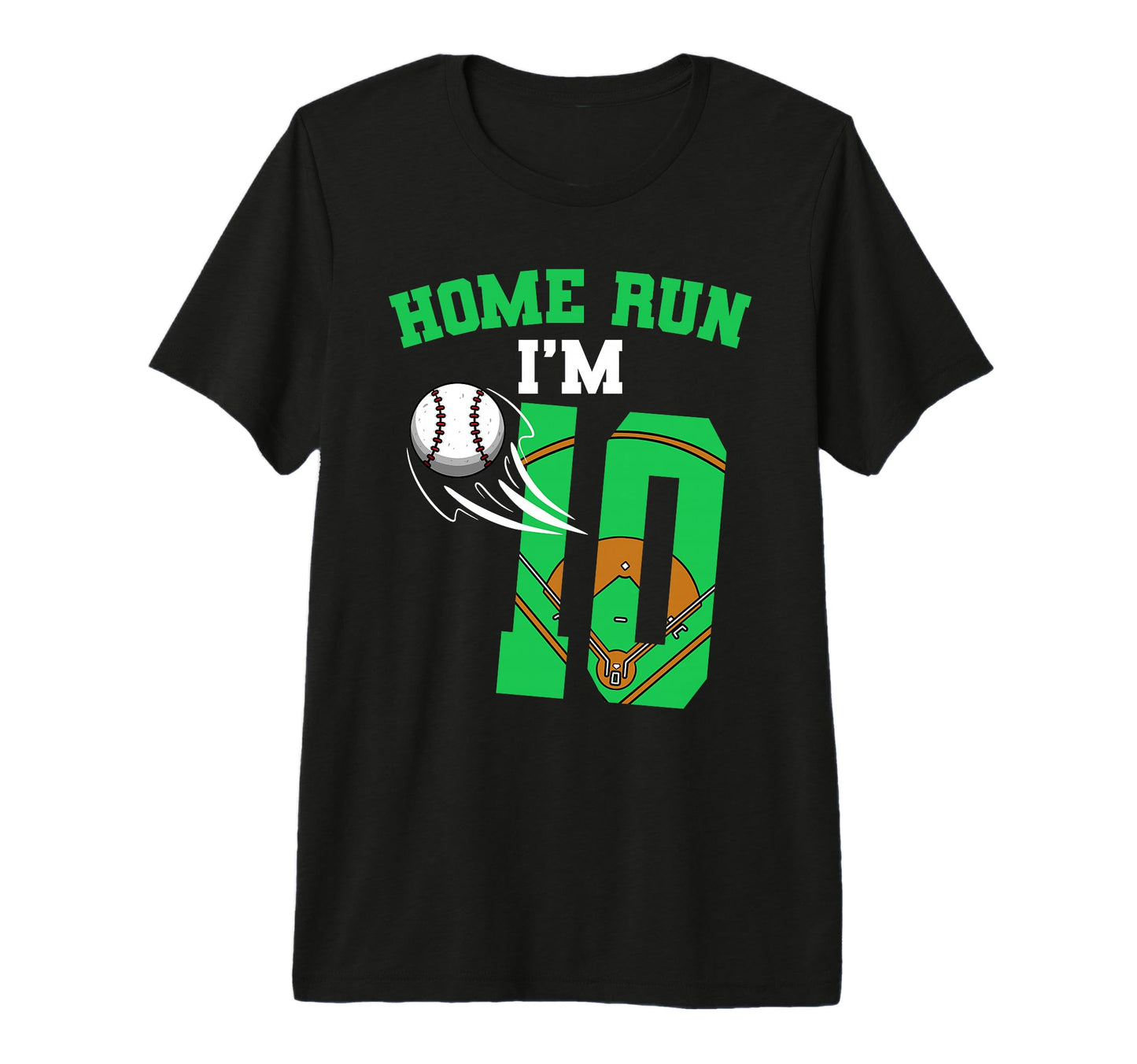 Baseball Player Homerun 10Th Baseball T-Shirt - Trendy Graphic Men Women - T-Shirt, Sweatshirt, Hoodie