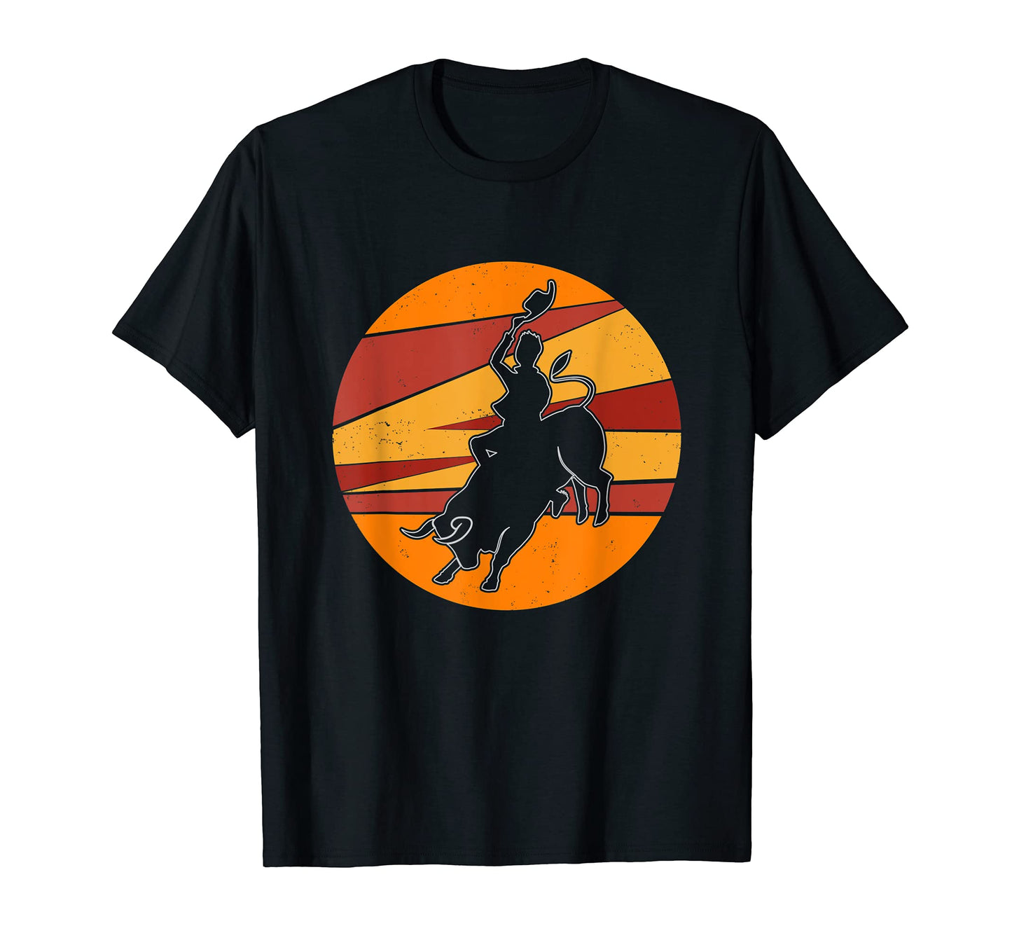 Bull Riding Cowboy Western Rodeo T-Shirt - Trendy Graphic Men Women - T-Shirt, Sweatshirt, Hoodie