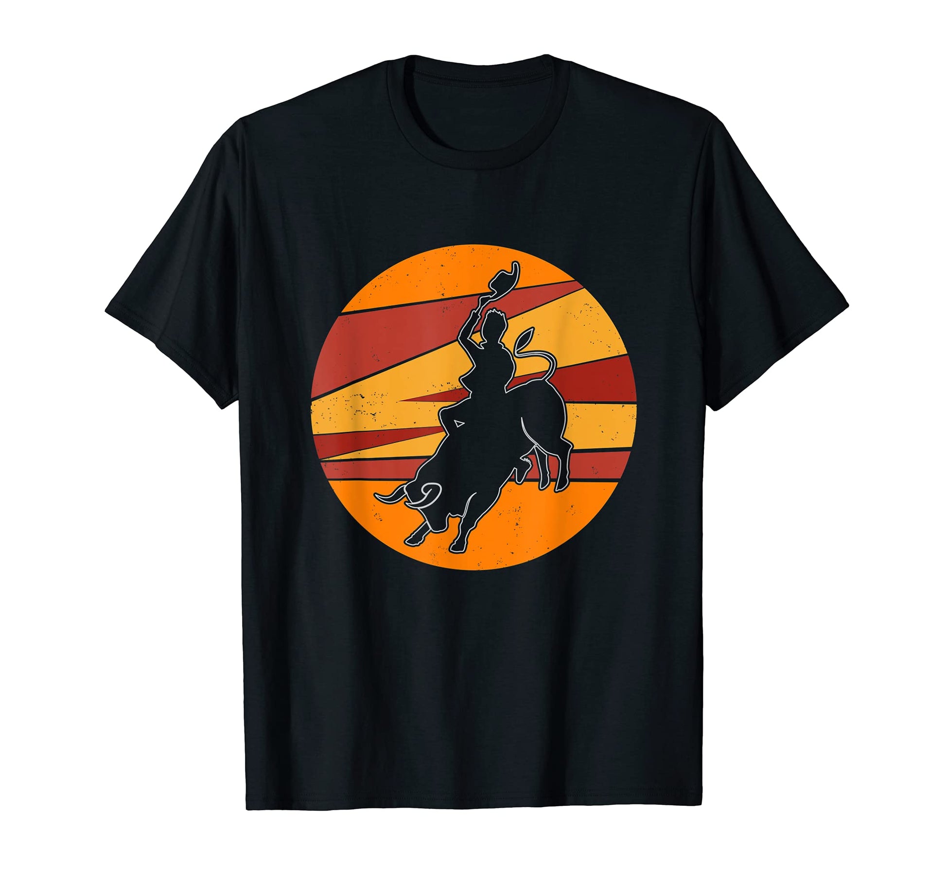 Bull Riding Cowboy Western Rodeo T-Shirt - Trendy Graphic Men Women - T-Shirt, Sweatshirt, Hoodie