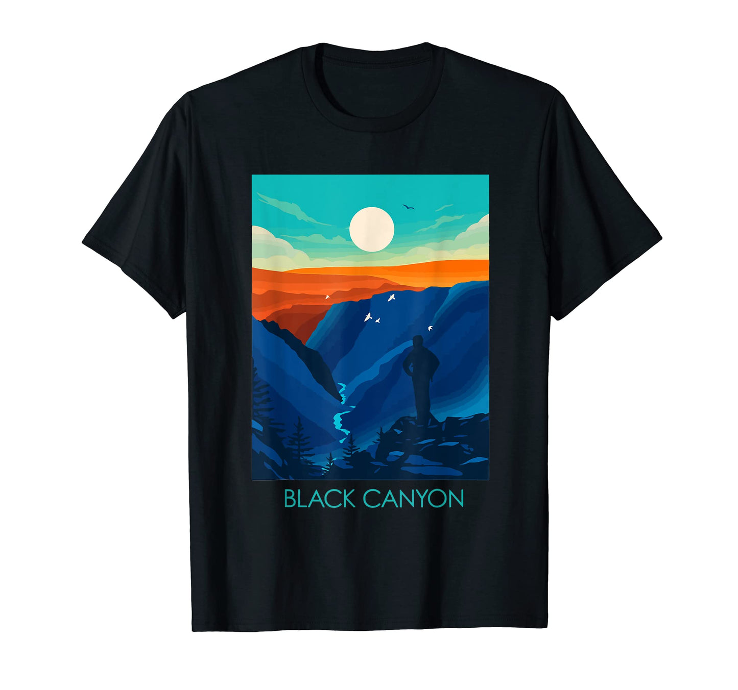 Black Canyon Gunnison National Park T-Shirt - Minimalist Print Unisex - T-Shirt, Sweatshirt, Hoodie