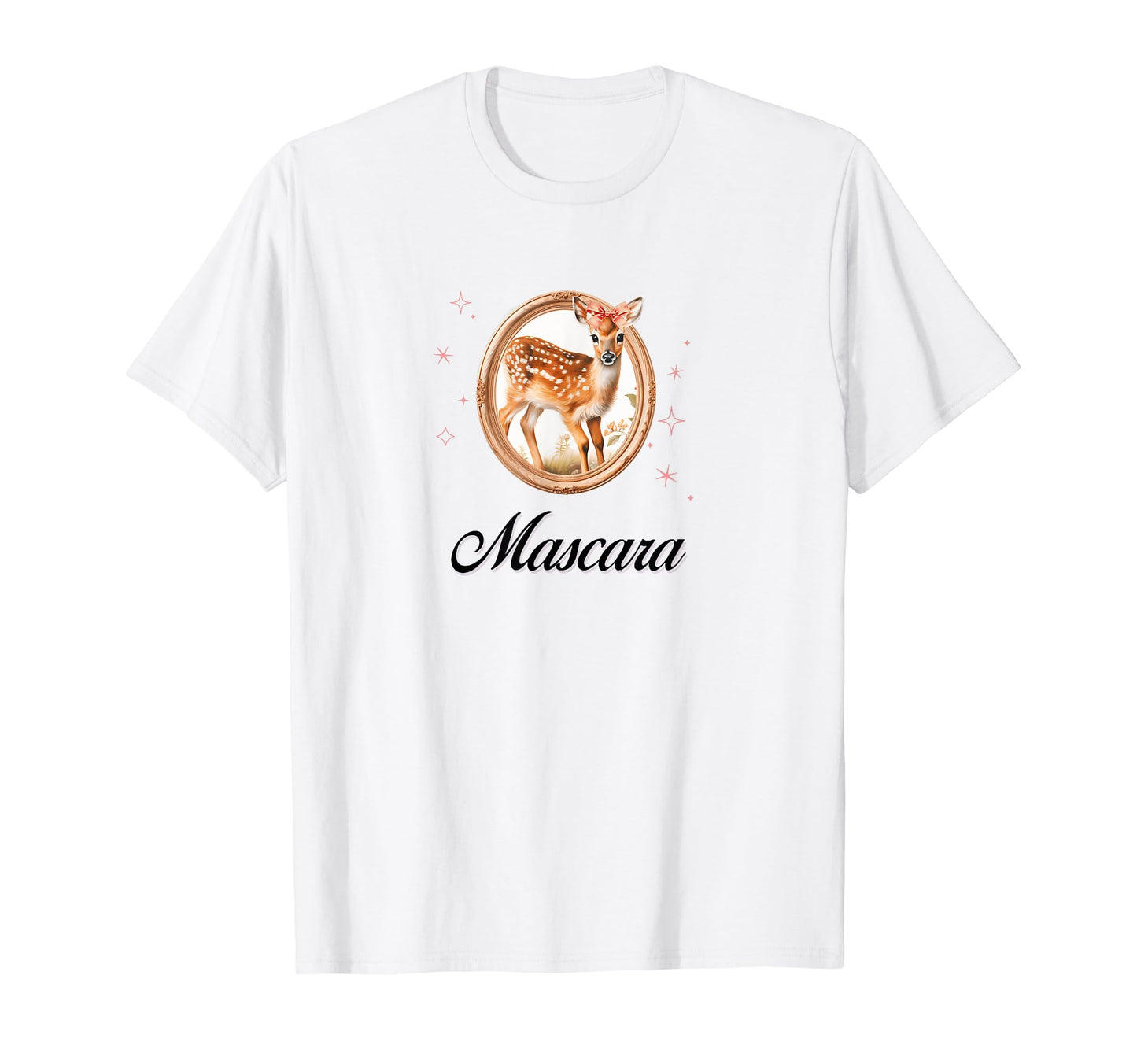 Mascara Deer Coquette Bow Girlcore Y2K T-Shirt - Streetwear Style Unisex - T-Shirt, Sweatshirt, Hoodie