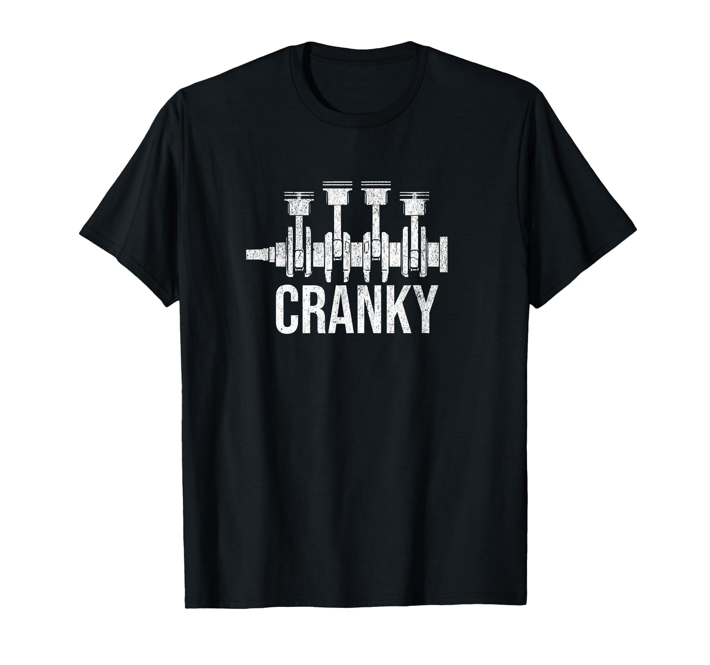 Cranky Car Engine Crankshaft Cars T-Shirt - Unique Graphic for Adults - T-Shirt, Sweatshirt, Hoodie