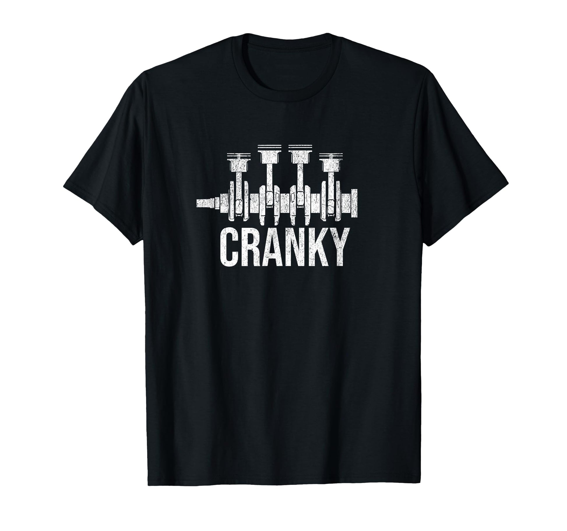 Cranky Car Engine Crankshaft Cars T-Shirt - Unique Graphic for Adults - T-Shirt, Sweatshirt, Hoodie